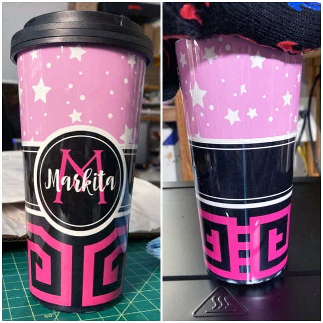 Tumbler as a gift to my mail carrier made with sublimation printing