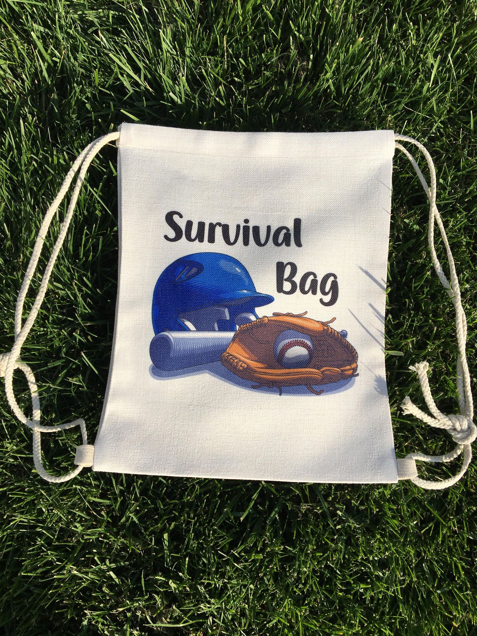 Survival Backpack made with sublimation printing