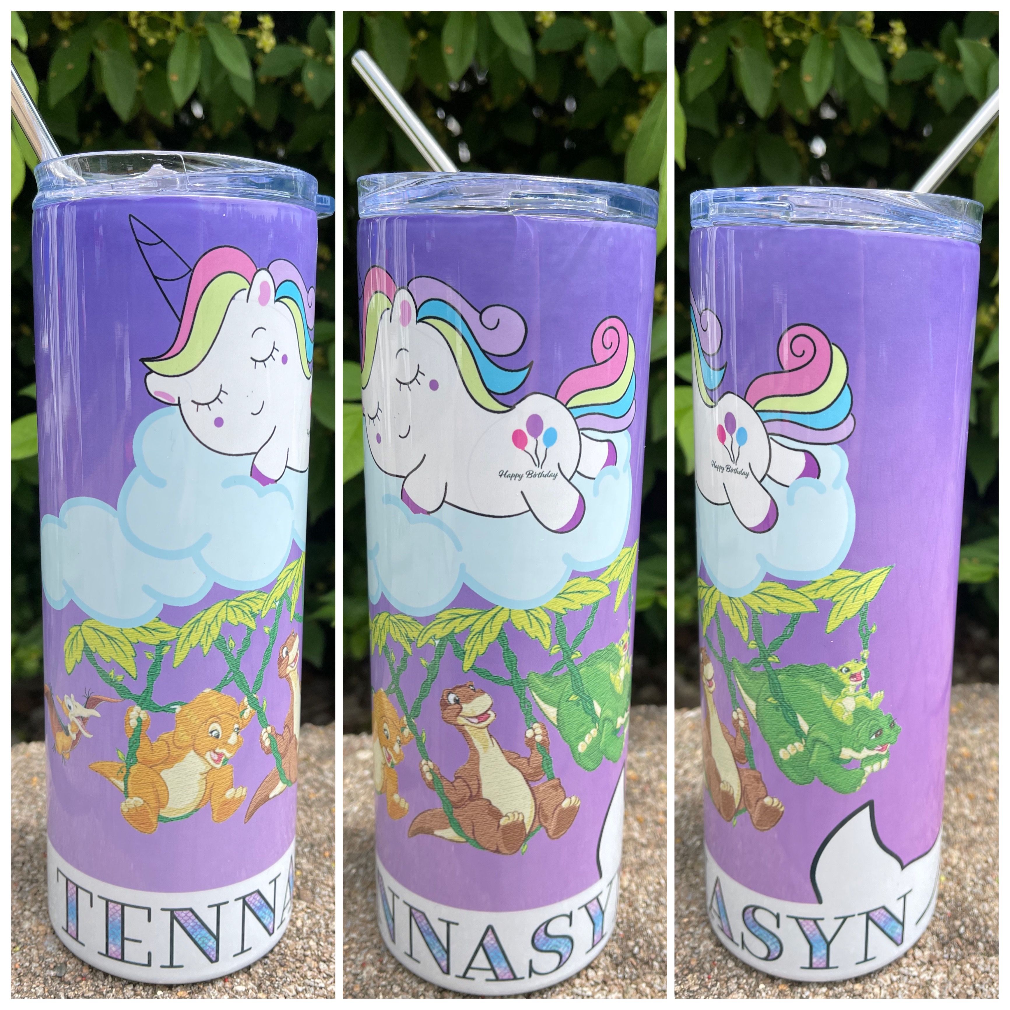 Dinos, Unicorns, and Mermaids! OH MY!  made with sublimation printing