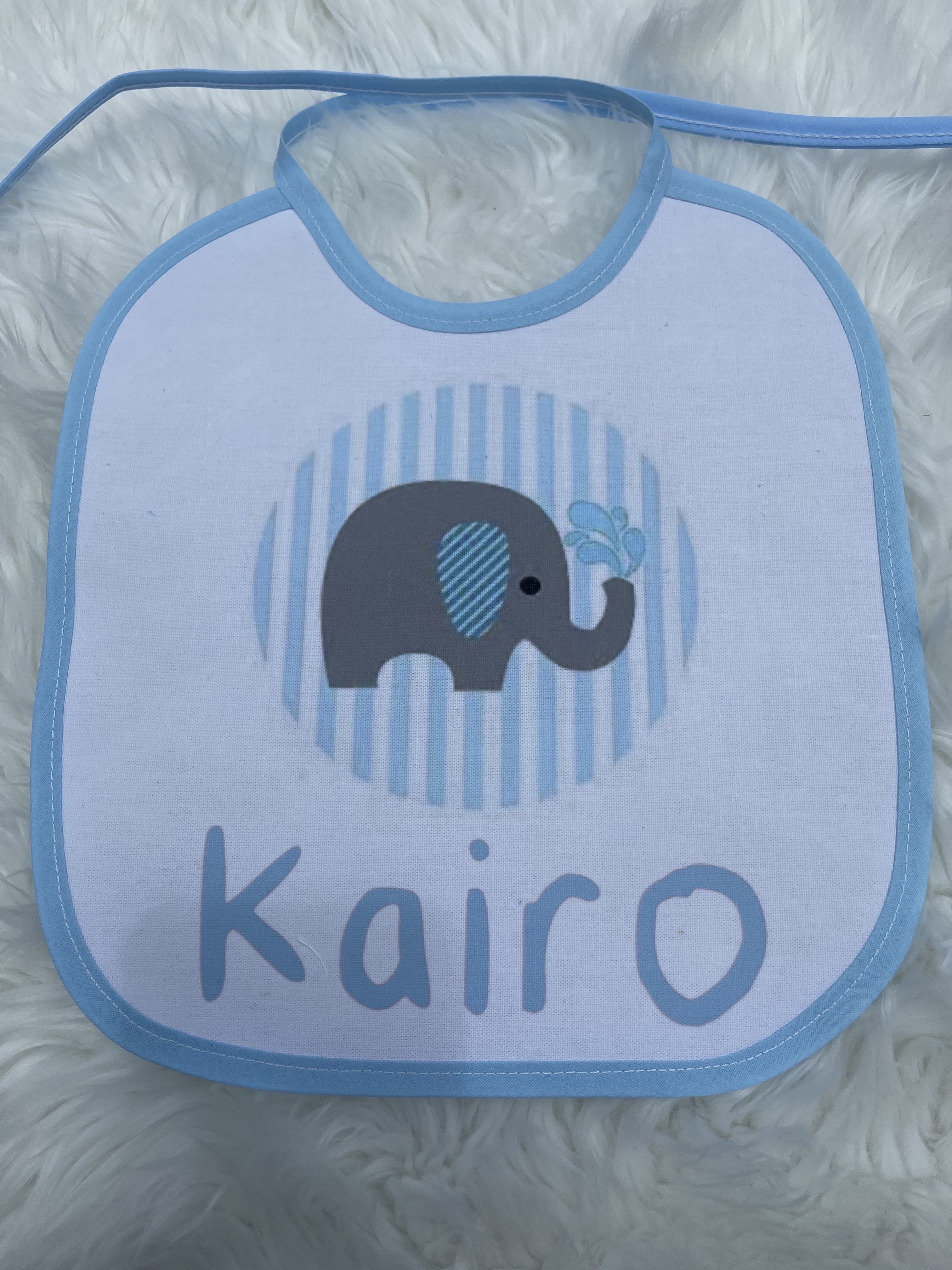 Baby Boy Bib made with sublimation printing