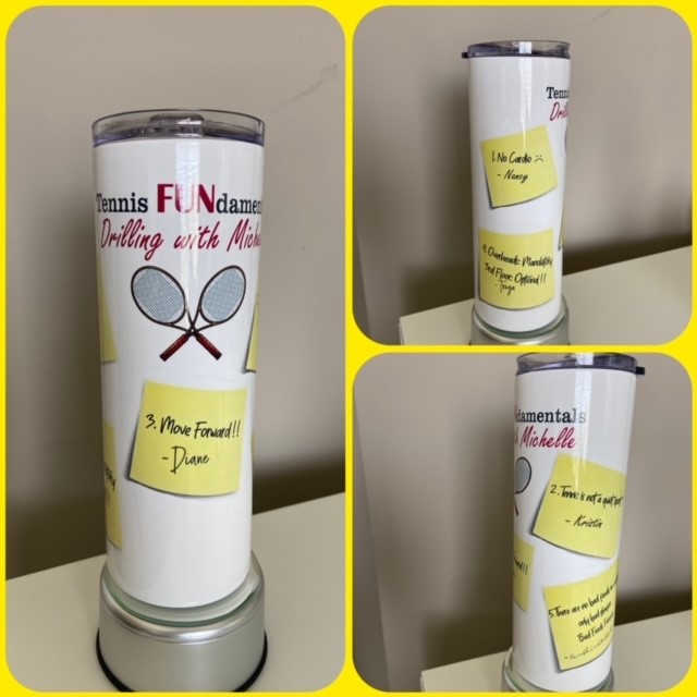 Good Bye Tumbler made with sublimation printing