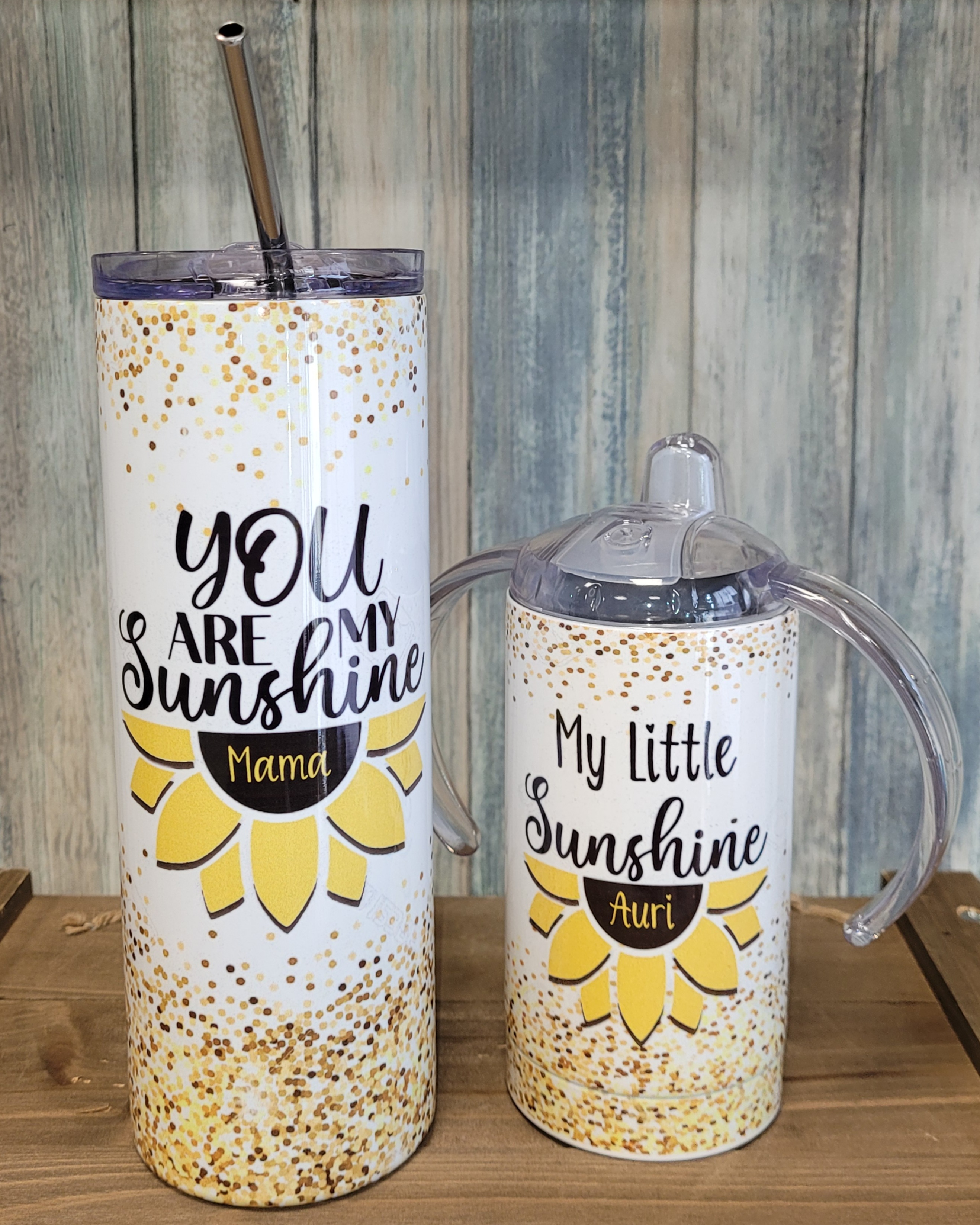 Mama & Me Cup Set made with sublimation printing