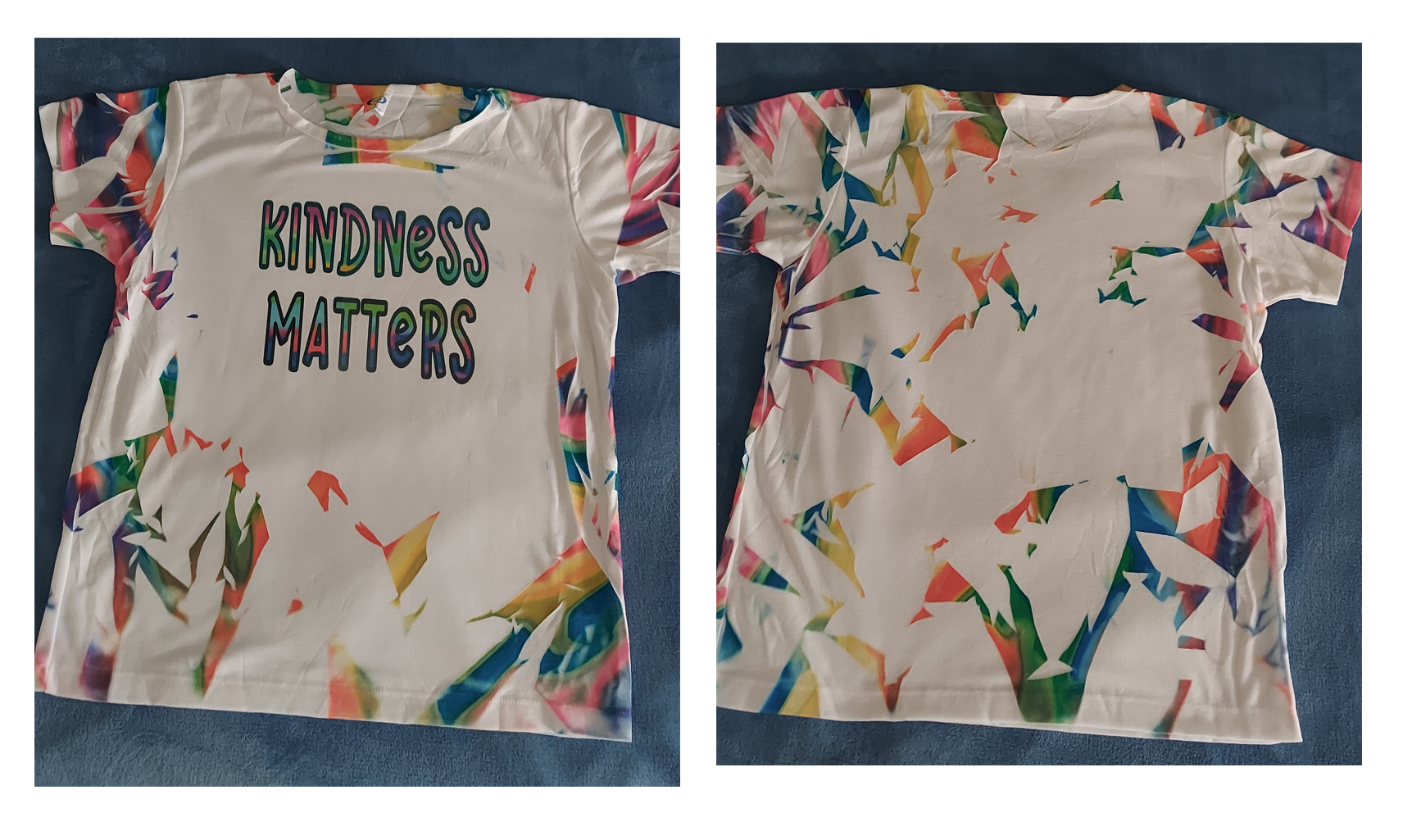 Tie Dye shirt made with sublimation printing