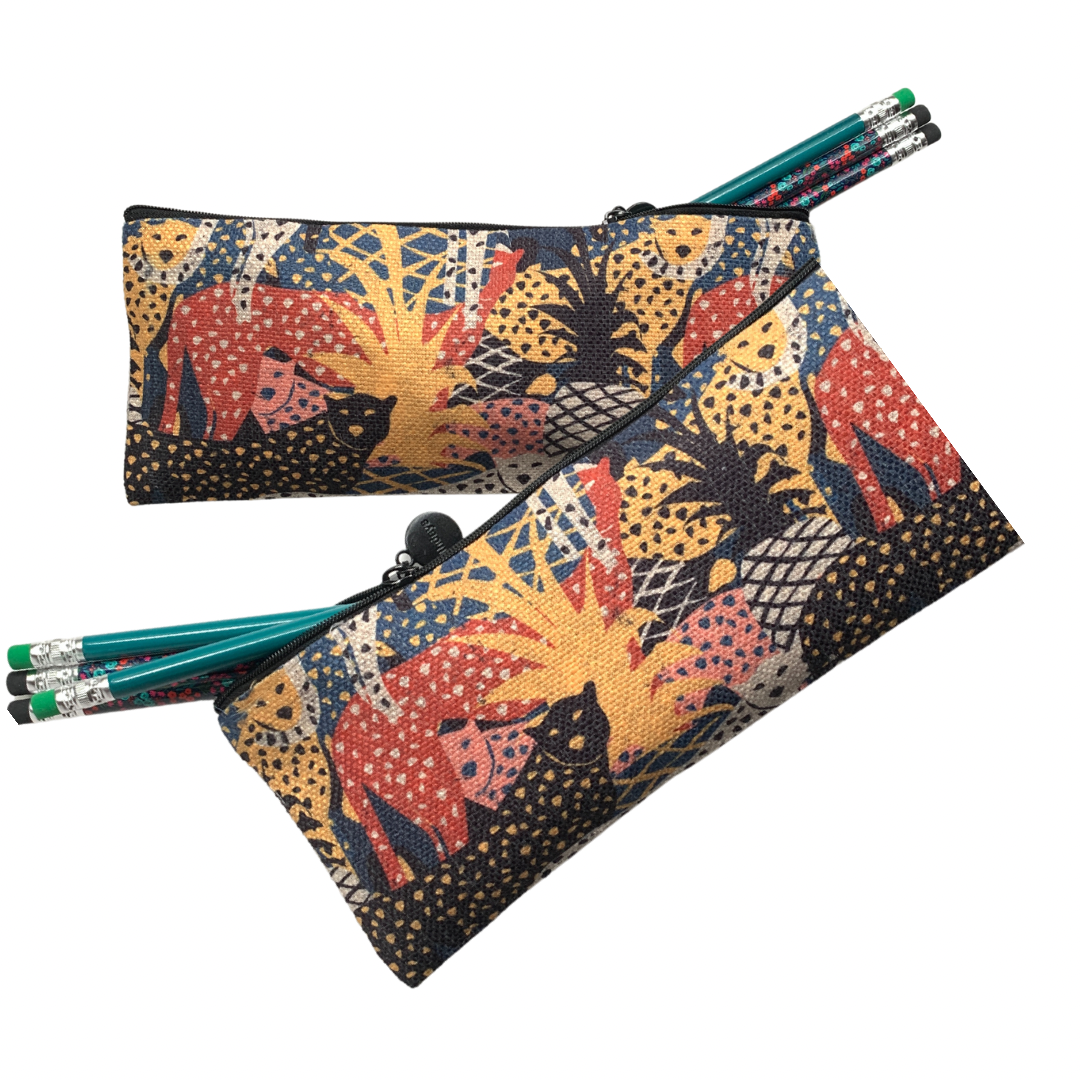 Big Cat Pencil Case made with sublimation printing