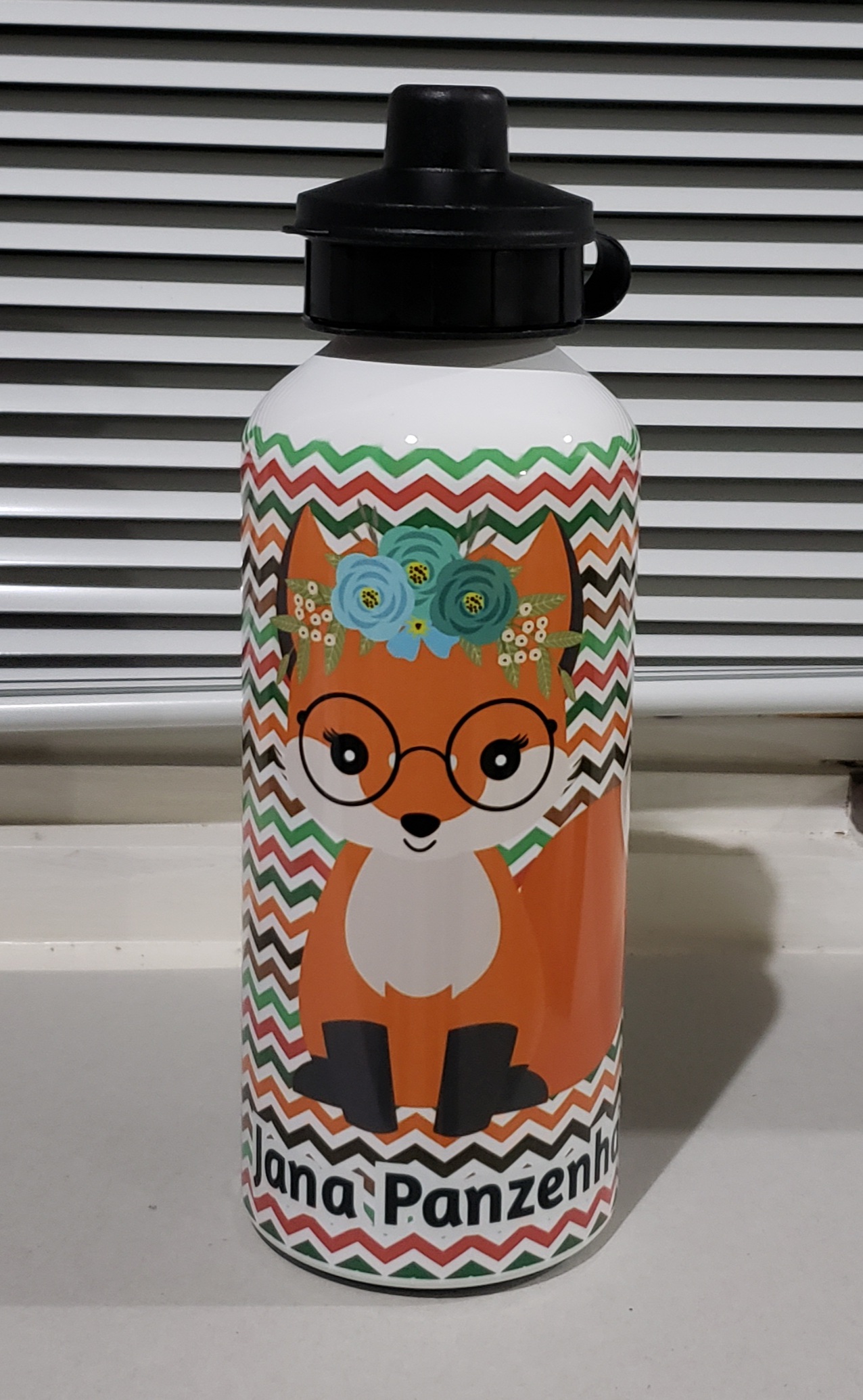 Water bottle  made with sublimation printing