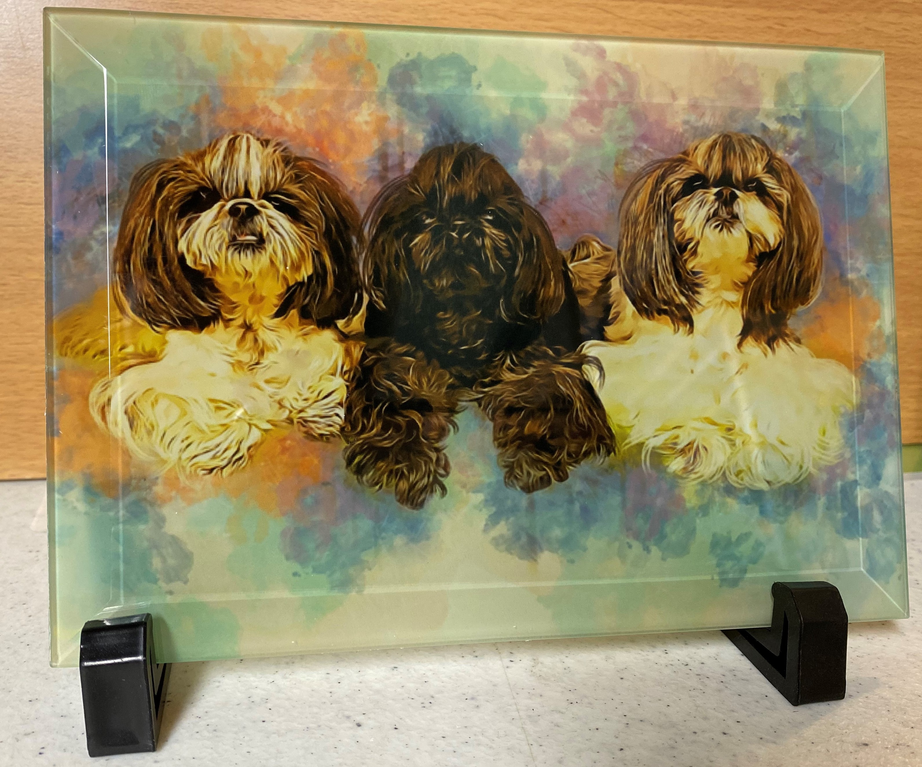 Beveled Glass Photo made with sublimation printing