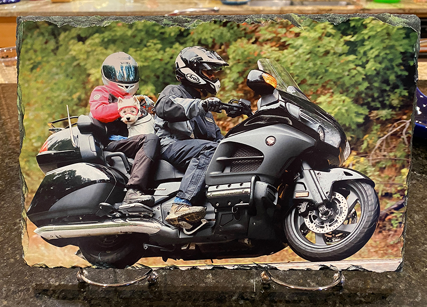Riding The Tail of the Dragon made with sublimation printing