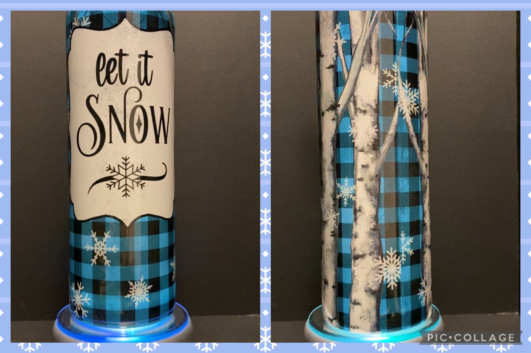 Let It Snow made with sublimation printing