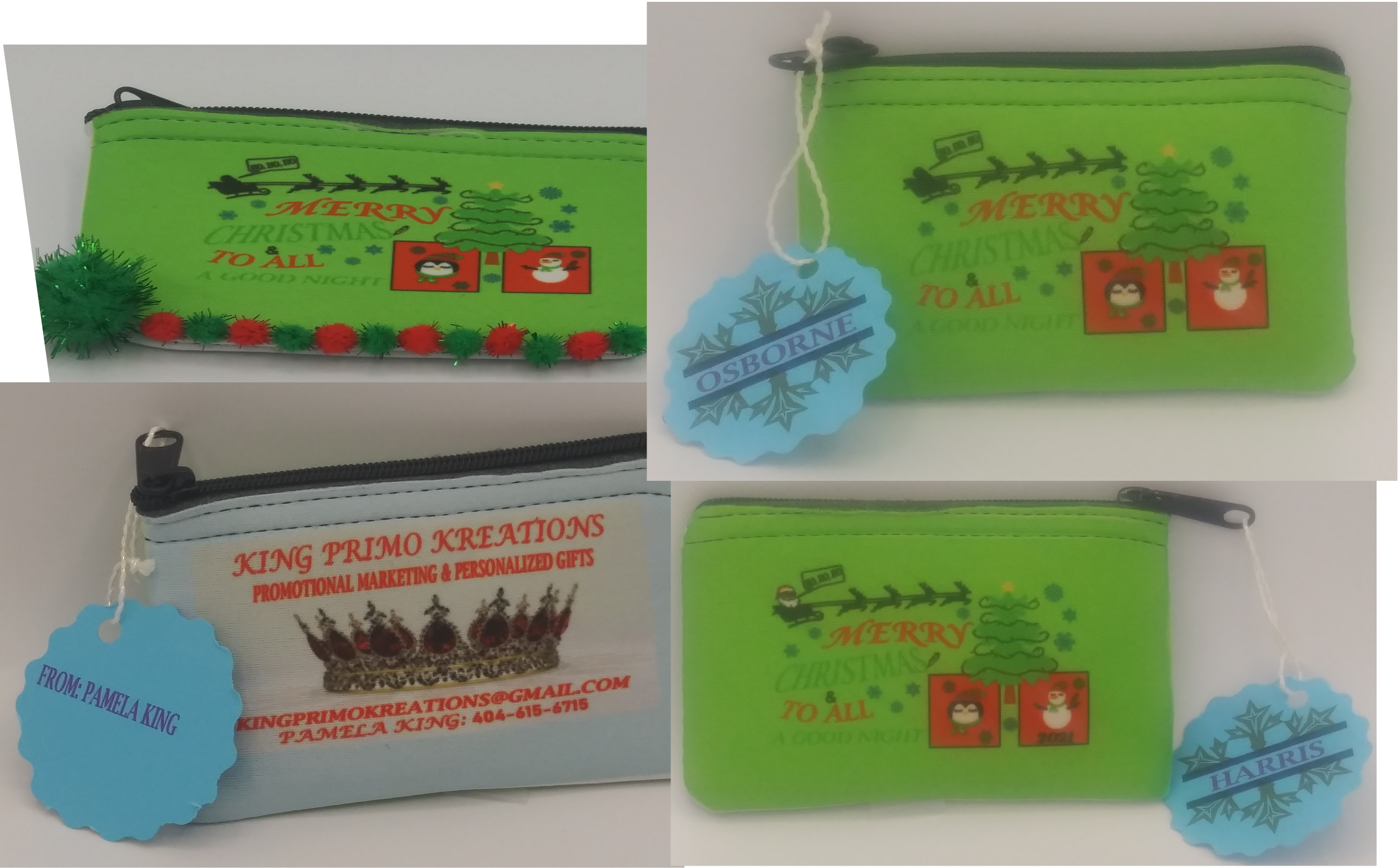 ORNAMENT BAG made with sublimation printing