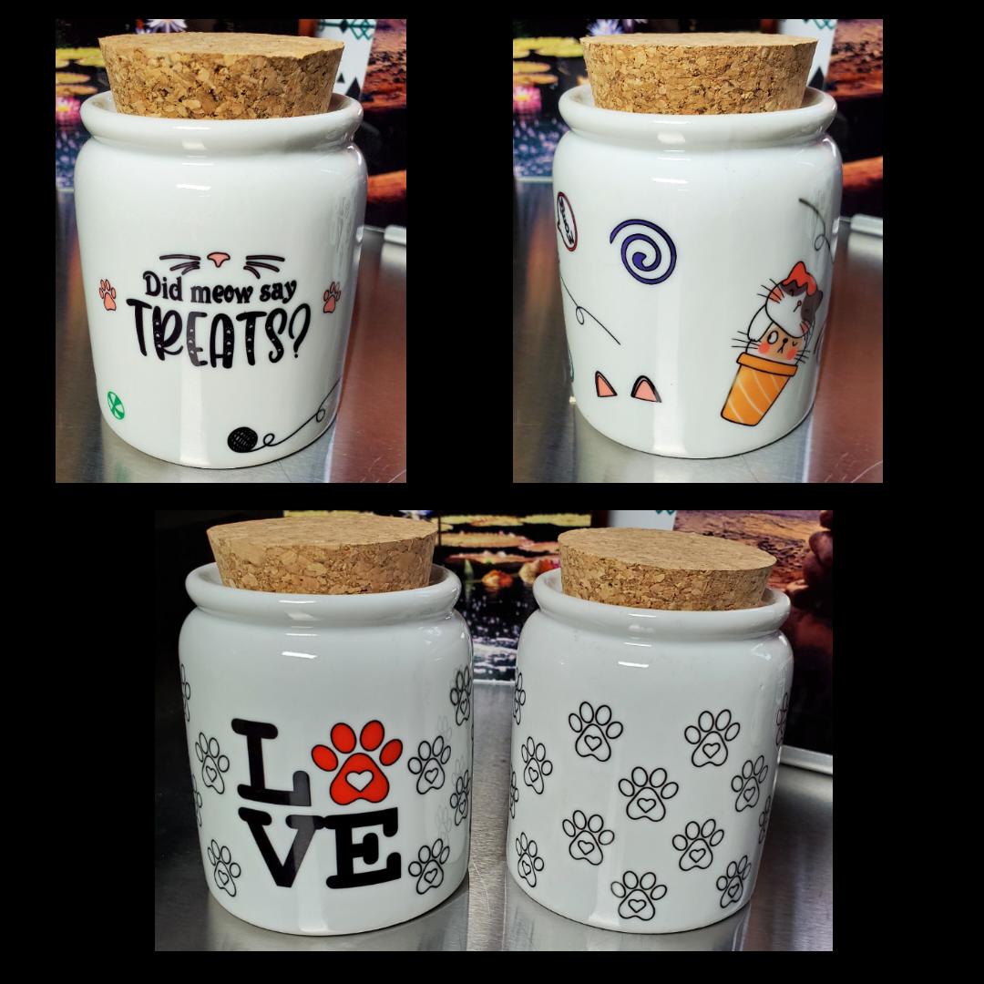 Treat jars made with sublimation printing