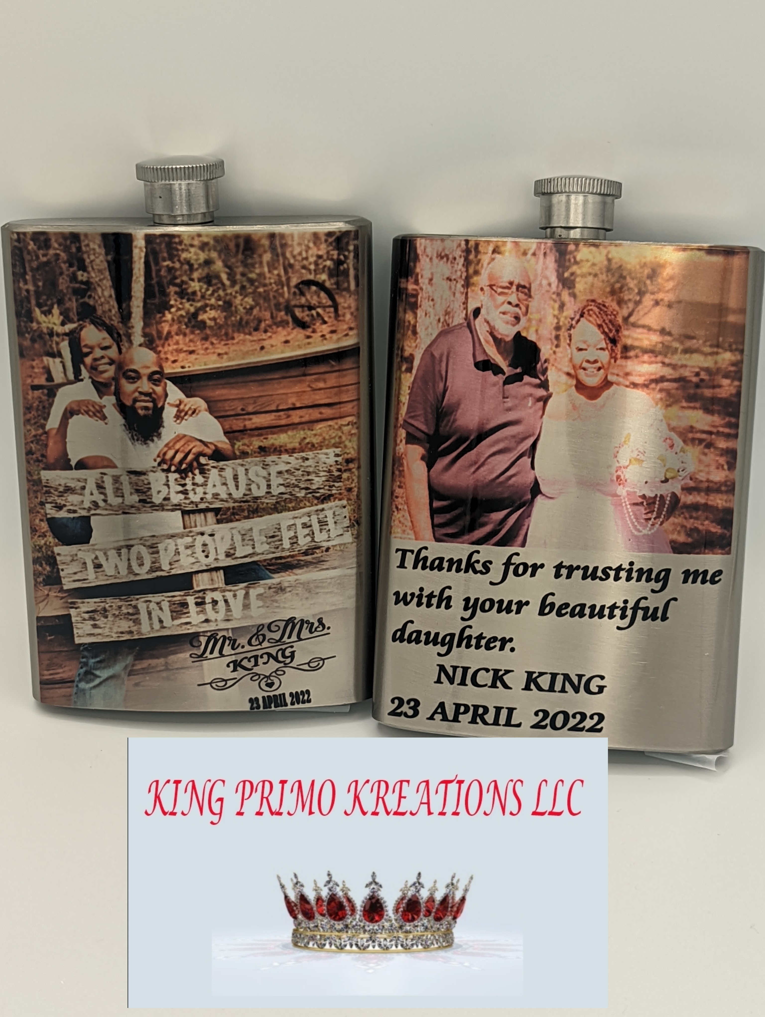 WEDDING OR FATHER'S DAY GIFTS made with sublimation printing
