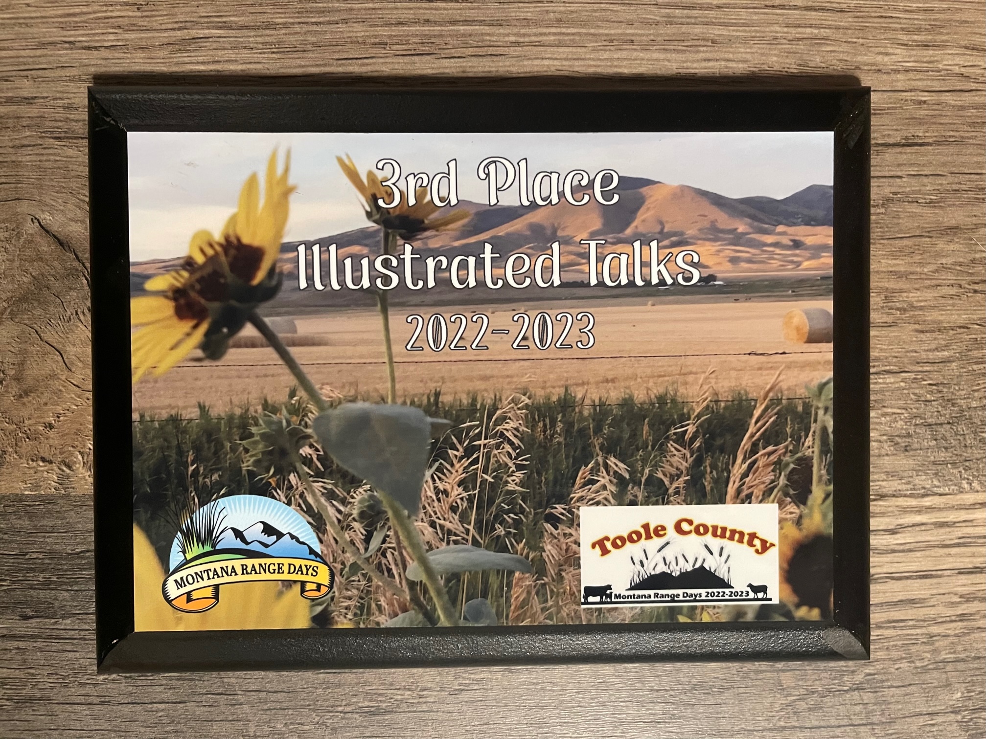 UniSub Plaques-Montana Range Days made with sublimation printing