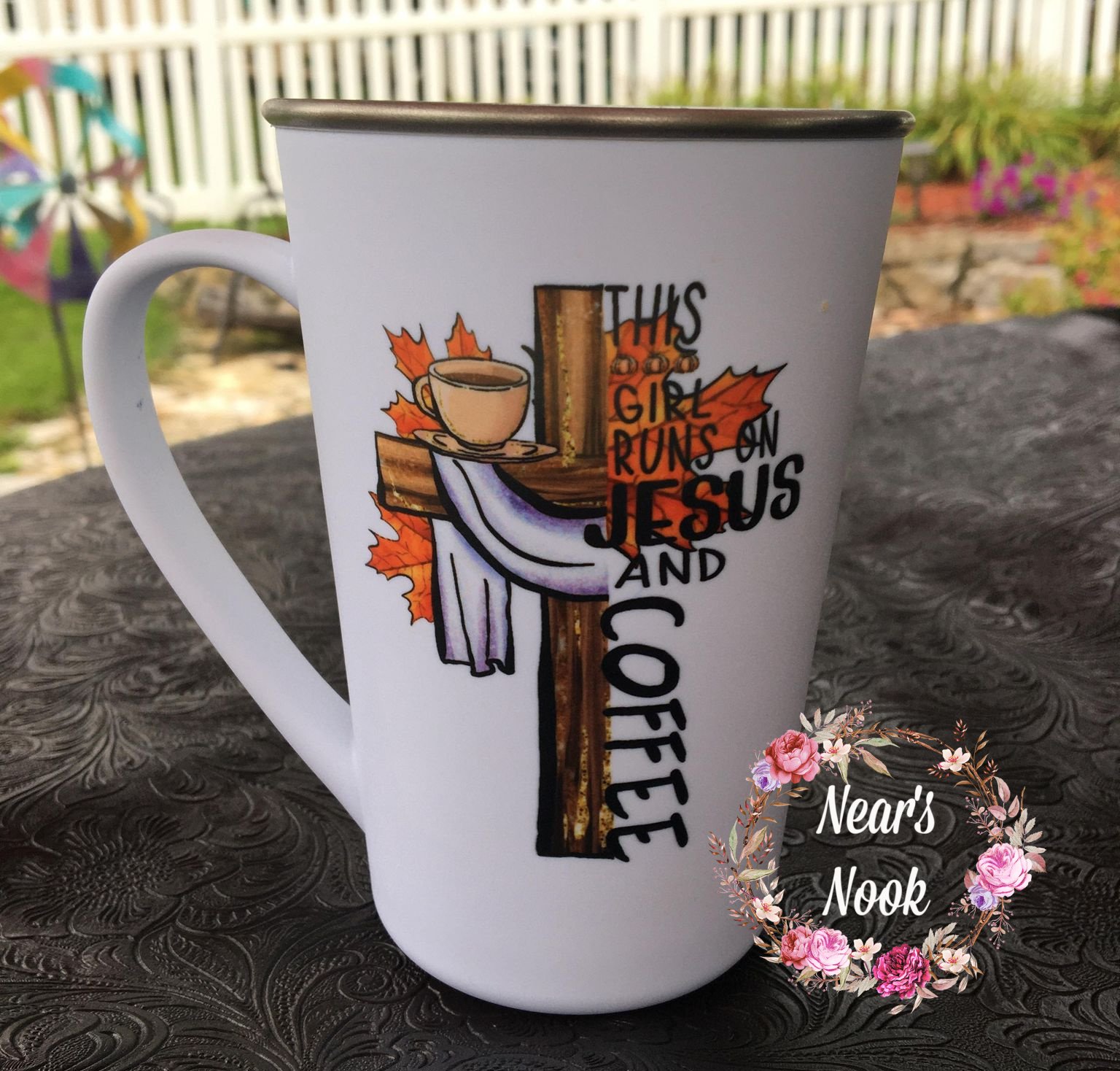 Fall cup made with sublimation printing