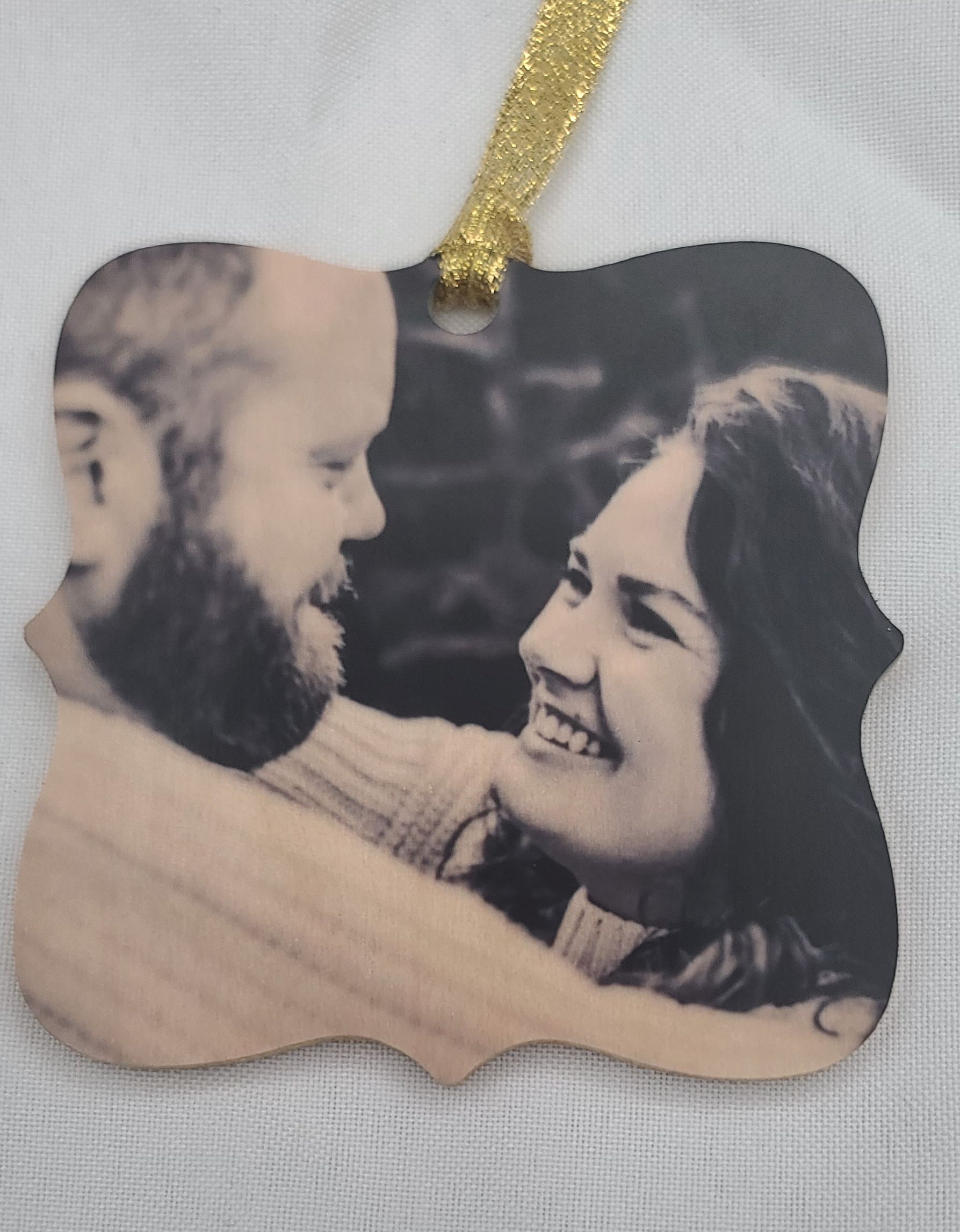 Engagement Photo made with sublimation printing