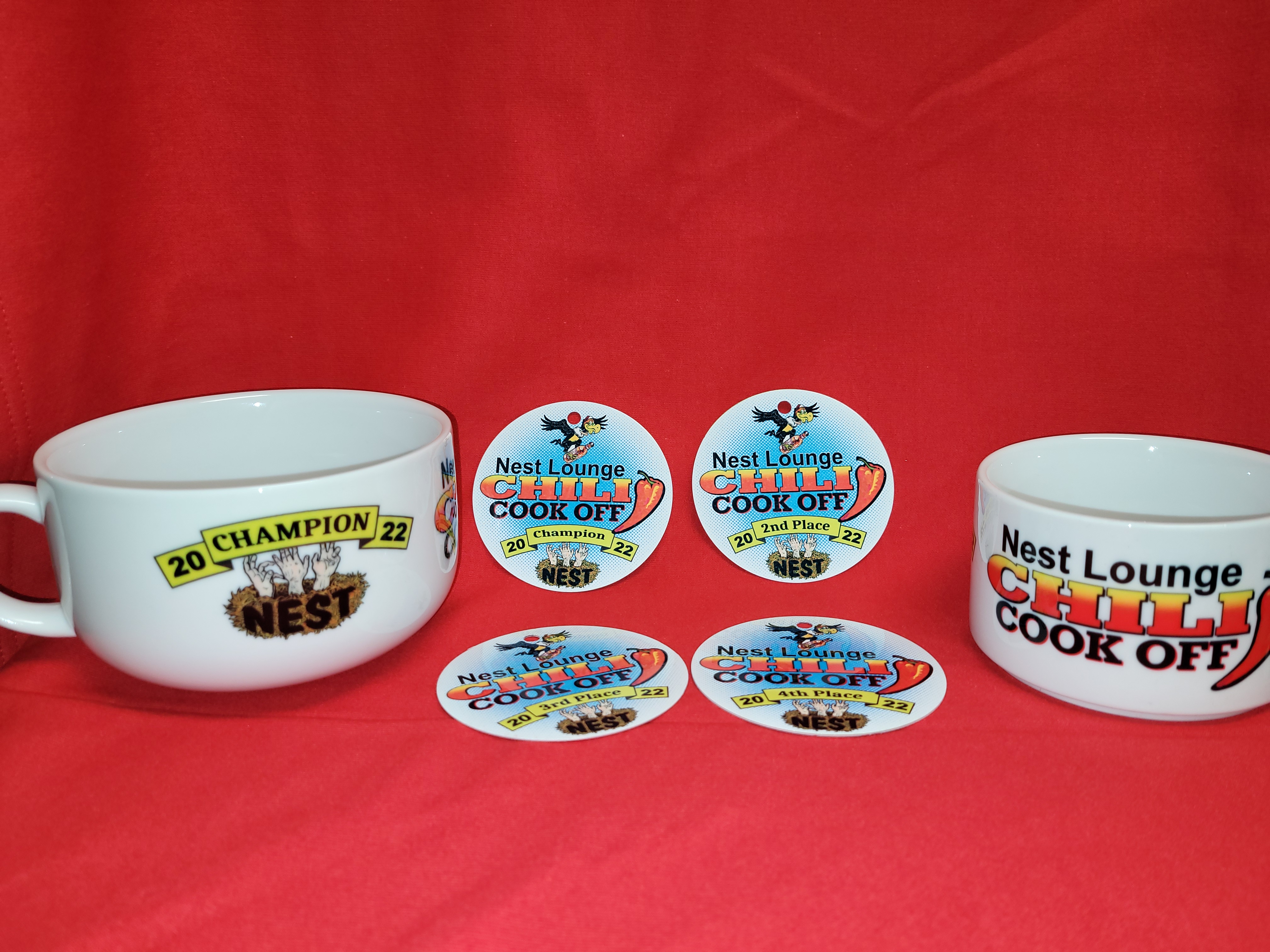 Chili Contest package made with sublimation printing