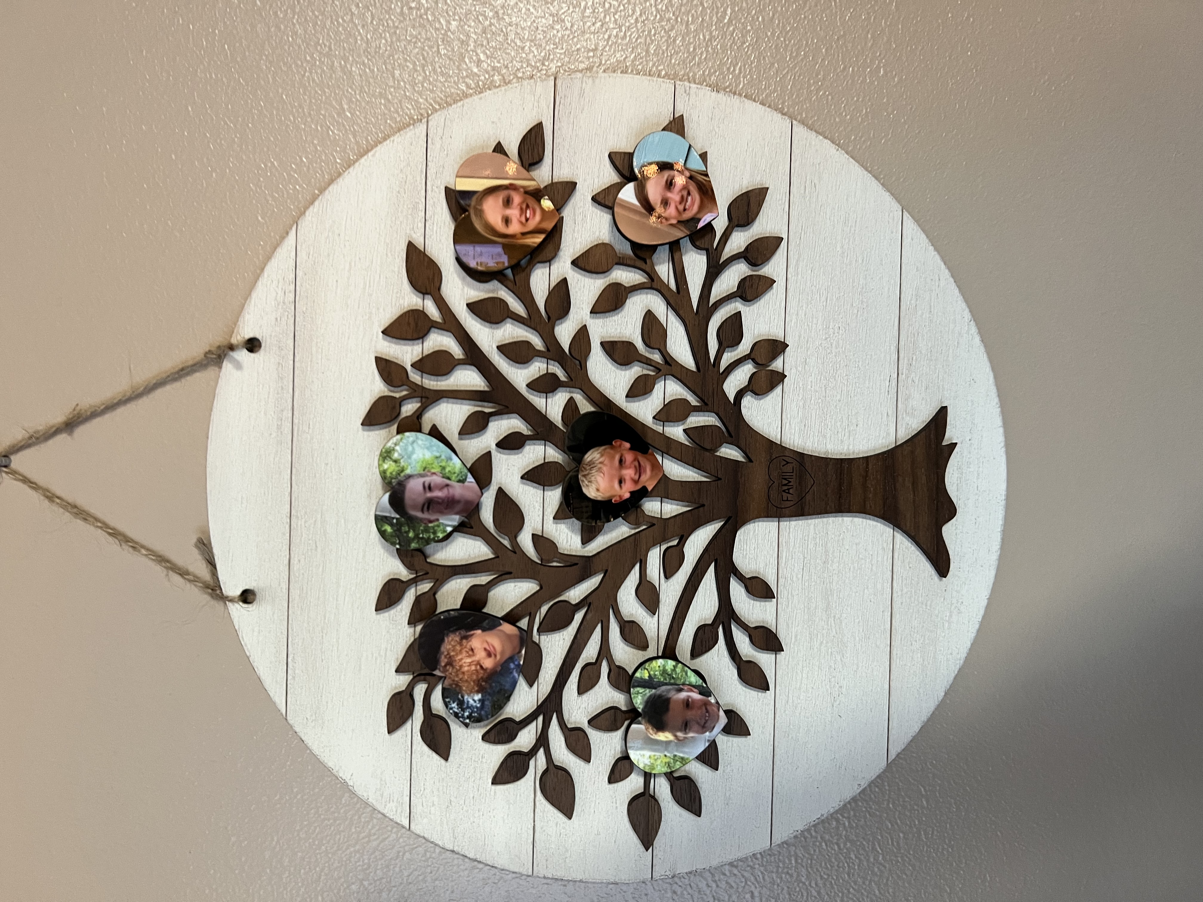 Family Tree made with sublimation printing