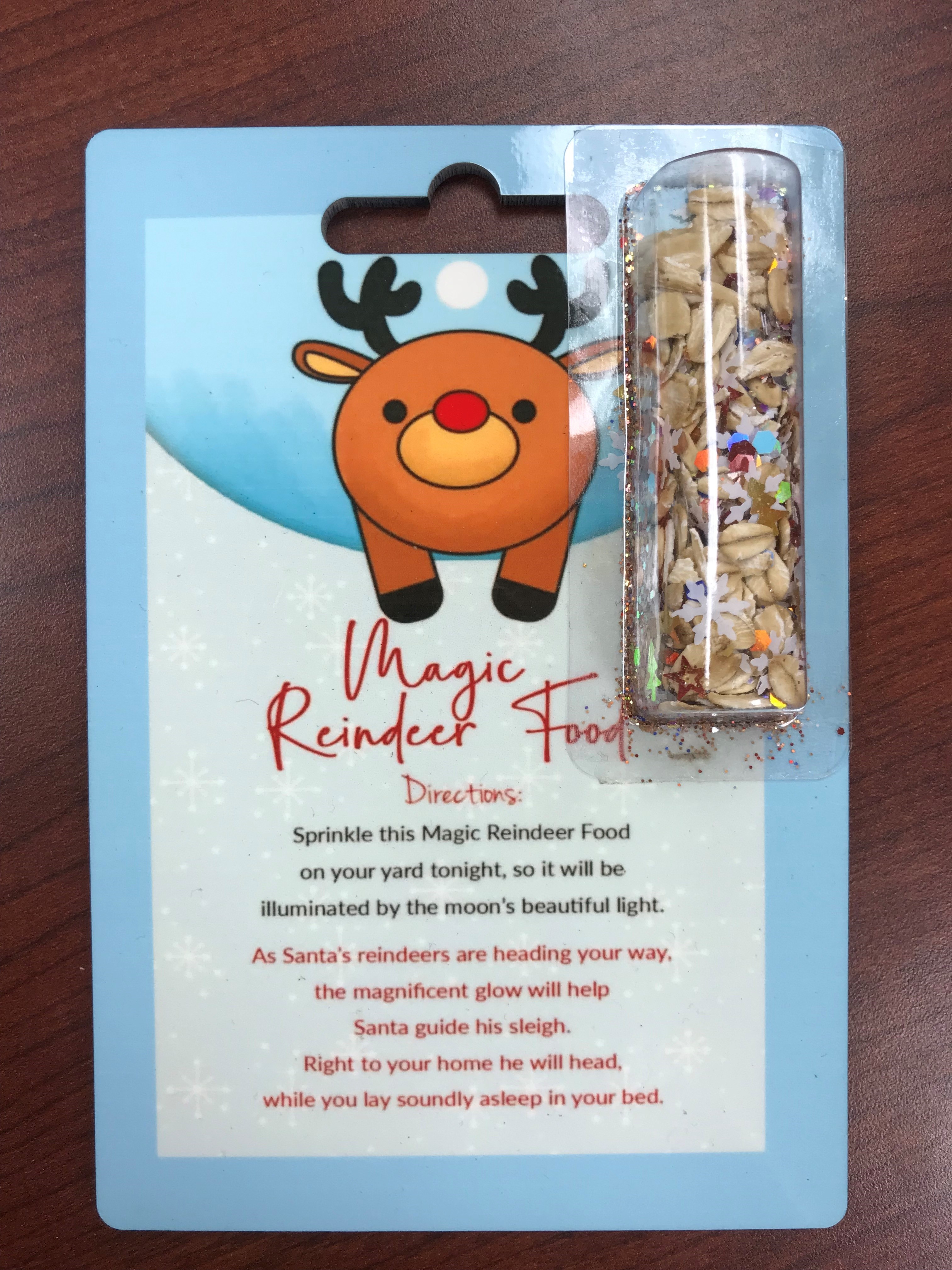 Reindeer Food made with sublimation printing