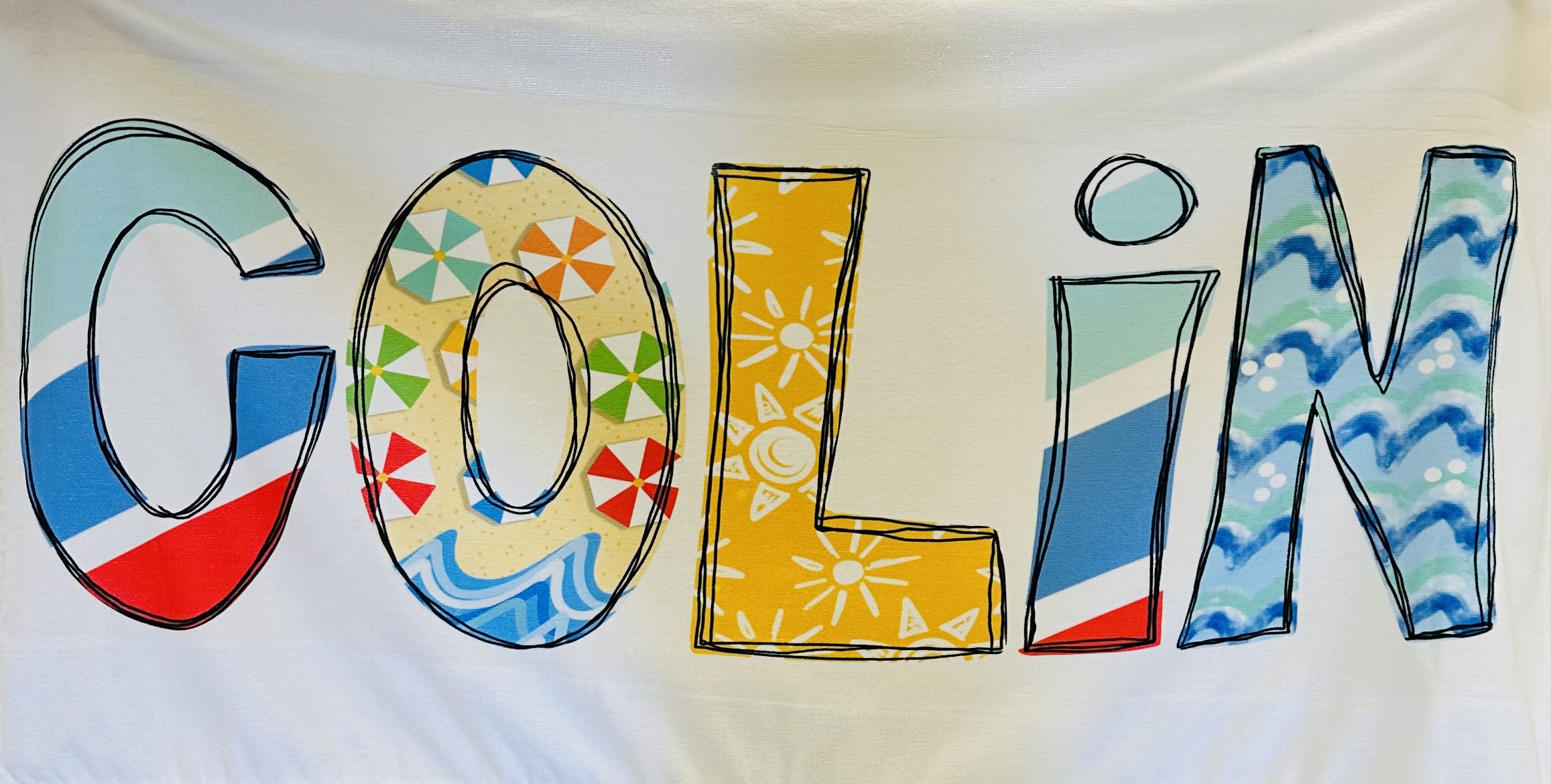 Beach Towel made with sublimation printing