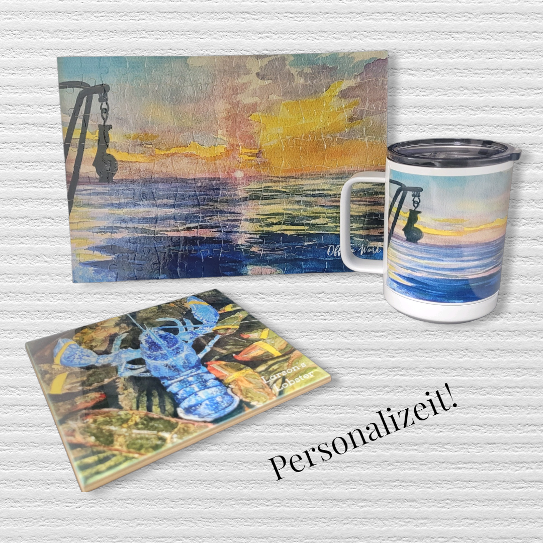 Maine Artist made with sublimation printing
