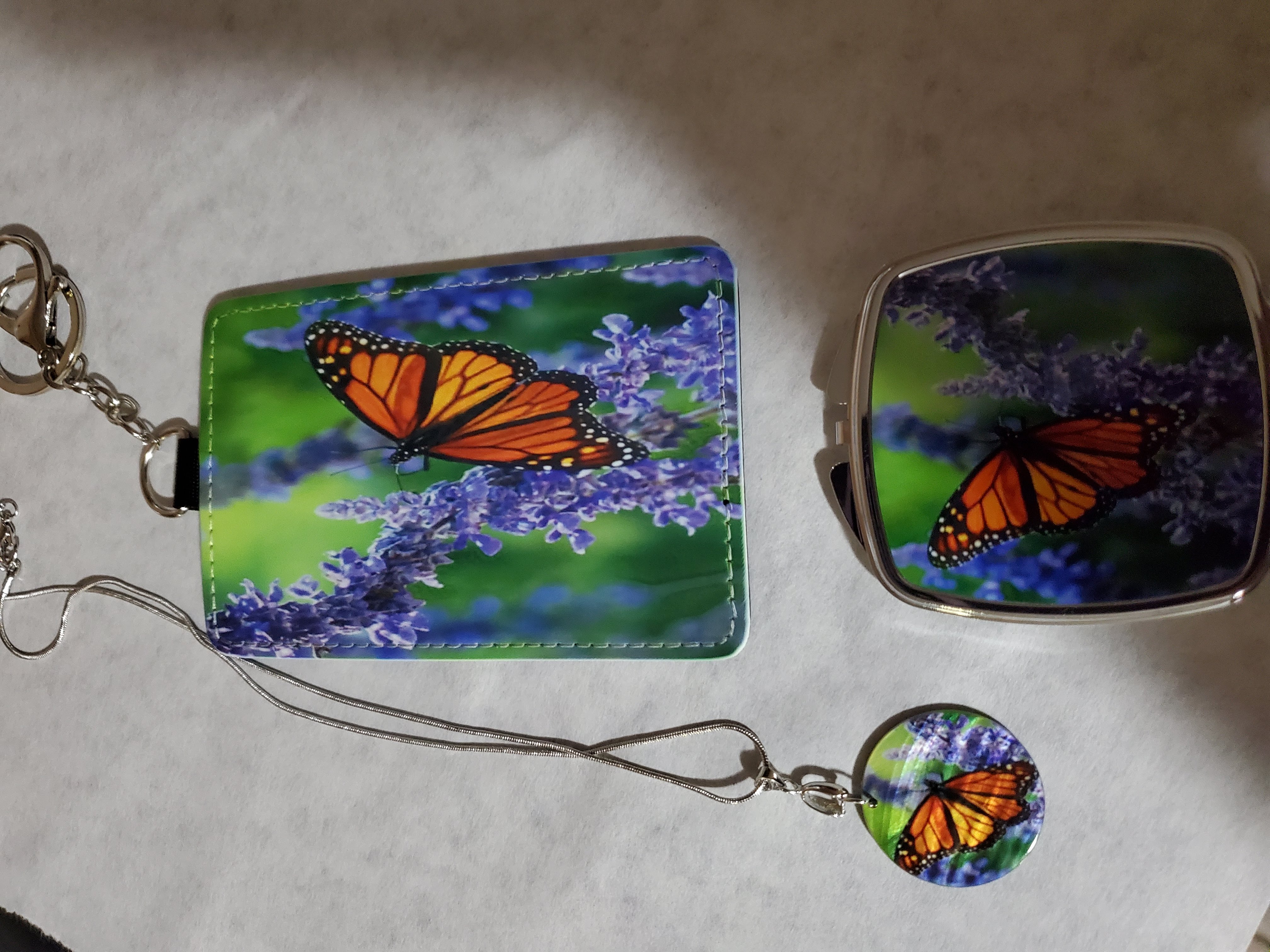 Butterfly trio made with sublimation printing
