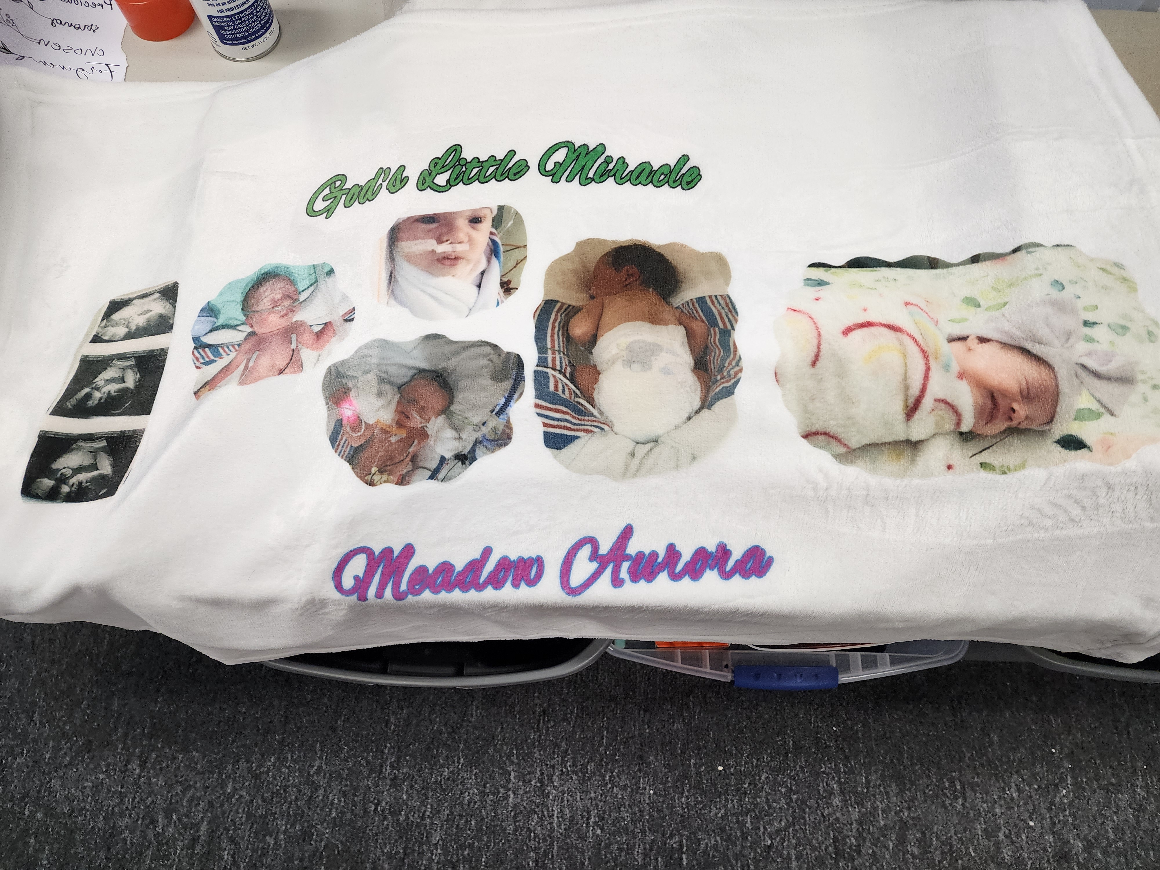 Miracle blanket made with sublimation printing