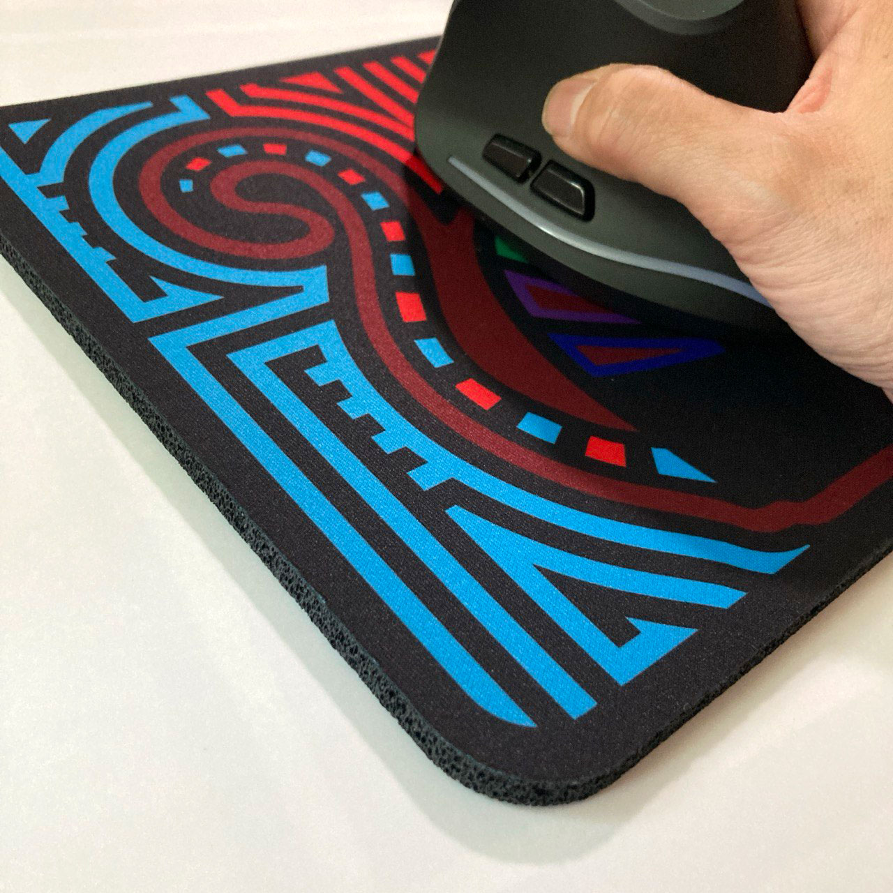 Close up of mousepad made with sublimation printing