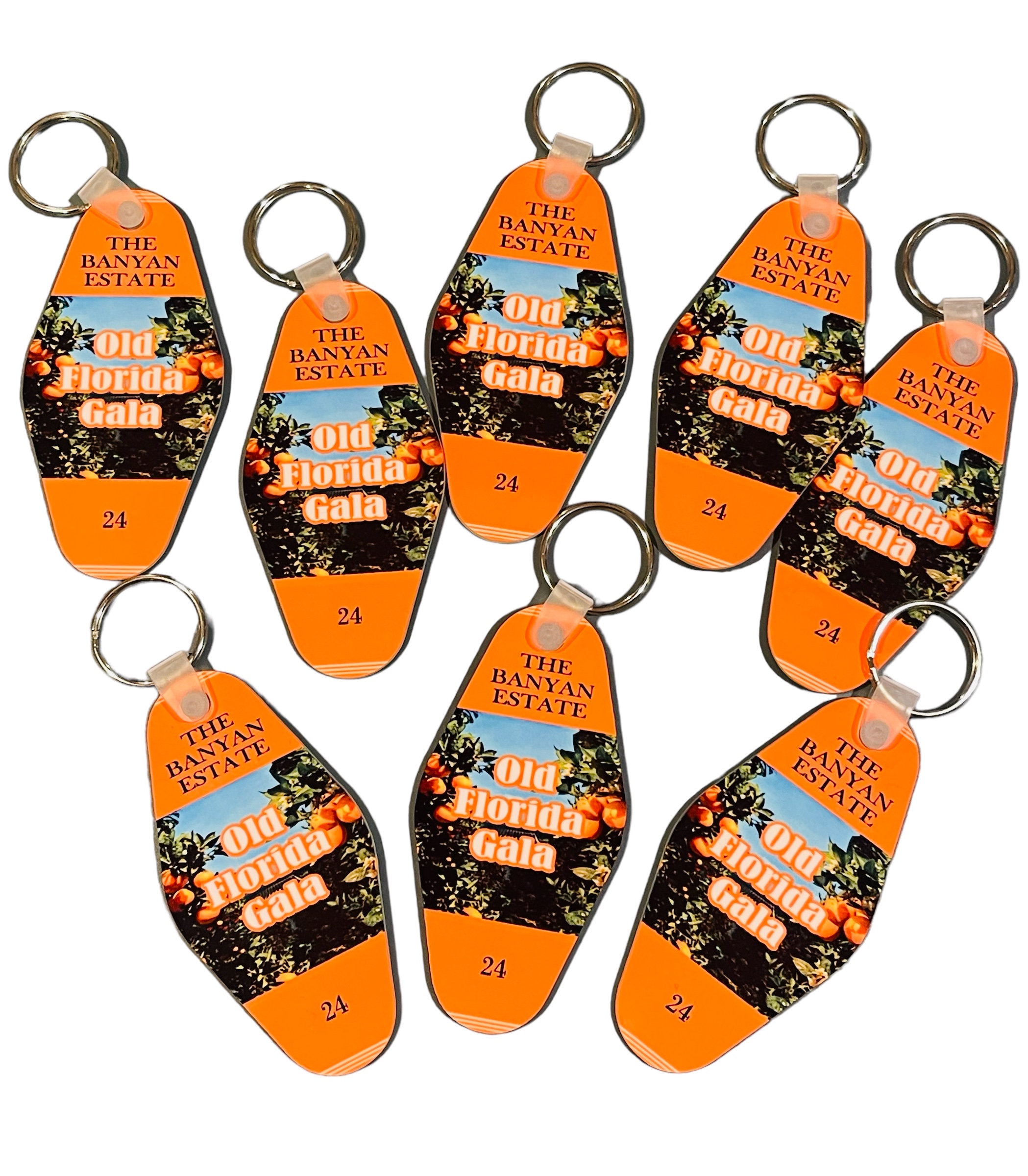 Vintage Hotel Keychain made with sublimation printing