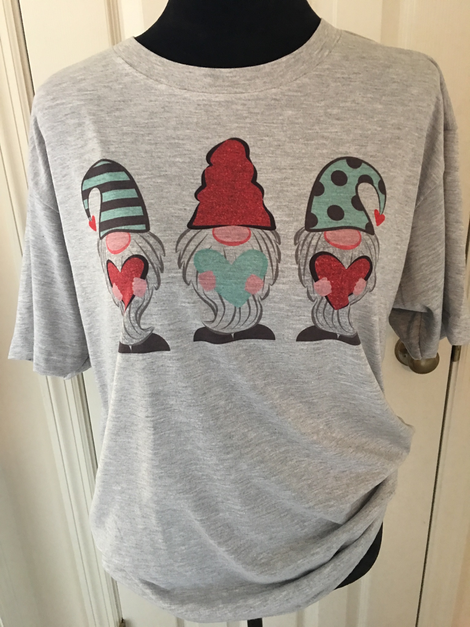 Gnome Tee Shirt made with sublimation printing