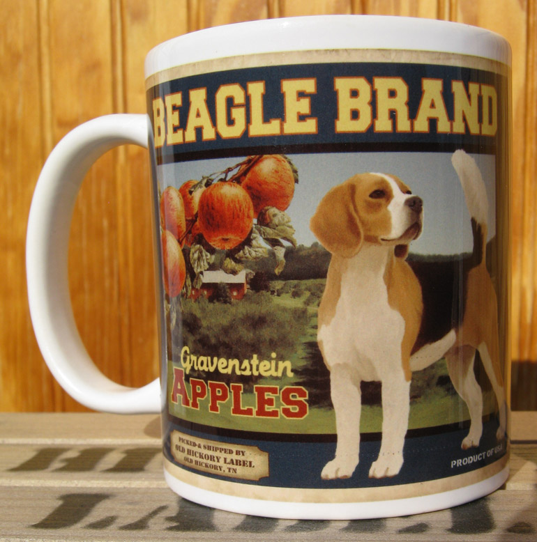 Beagle Mug made with sublimation printing
