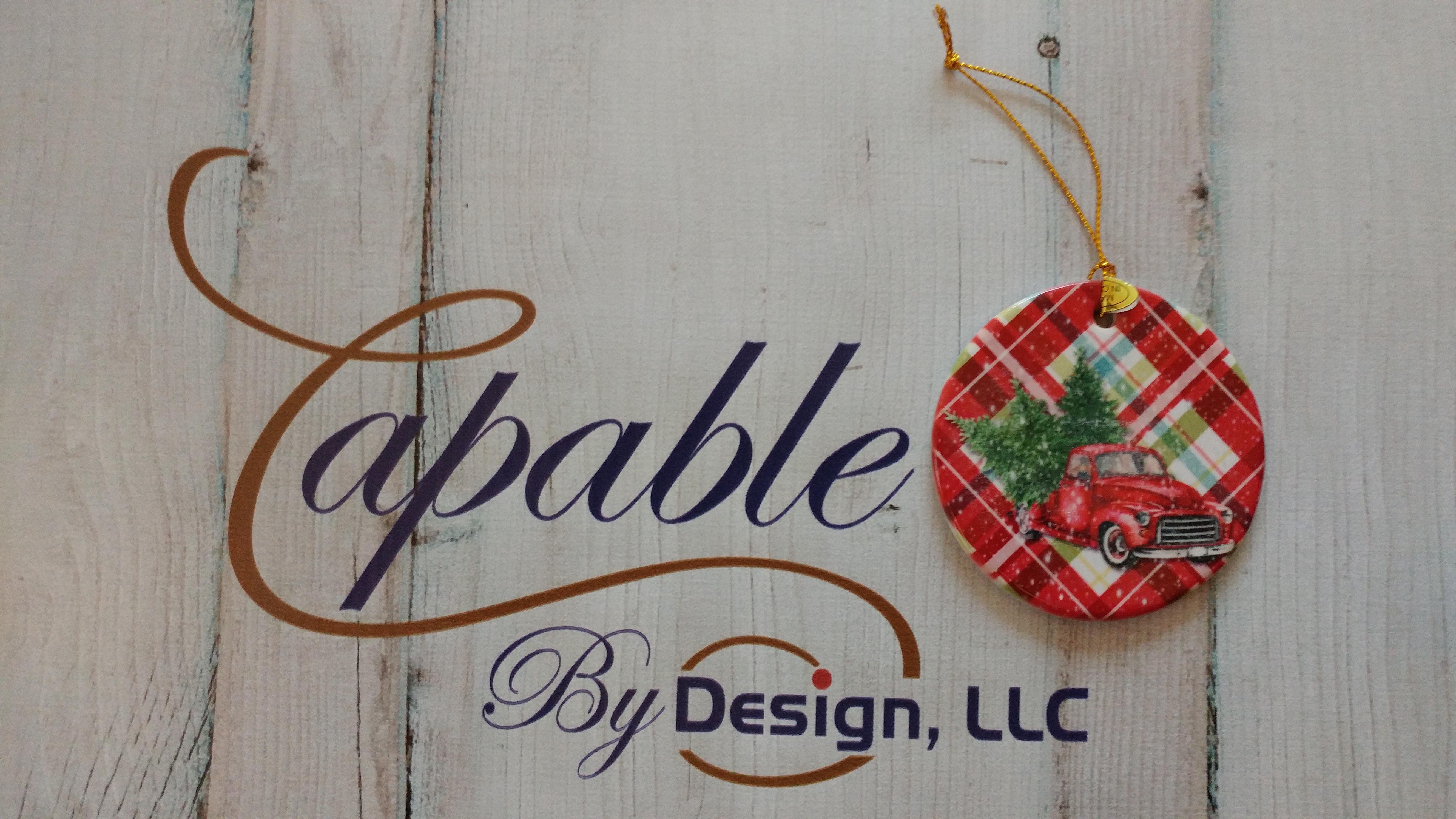 Porcelain Ornament made with sublimation printing