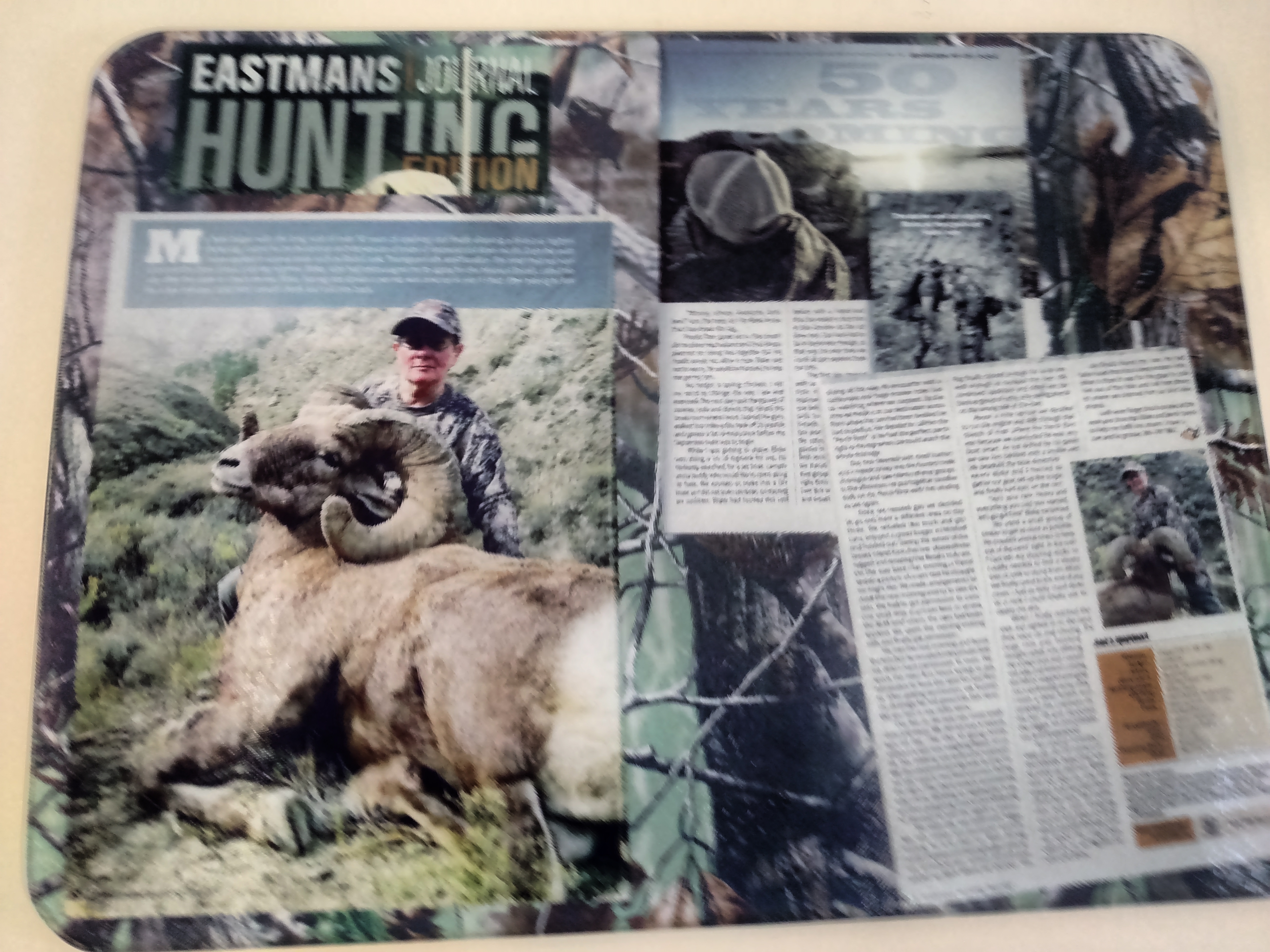 Hunters Cutting Board made with sublimation printing