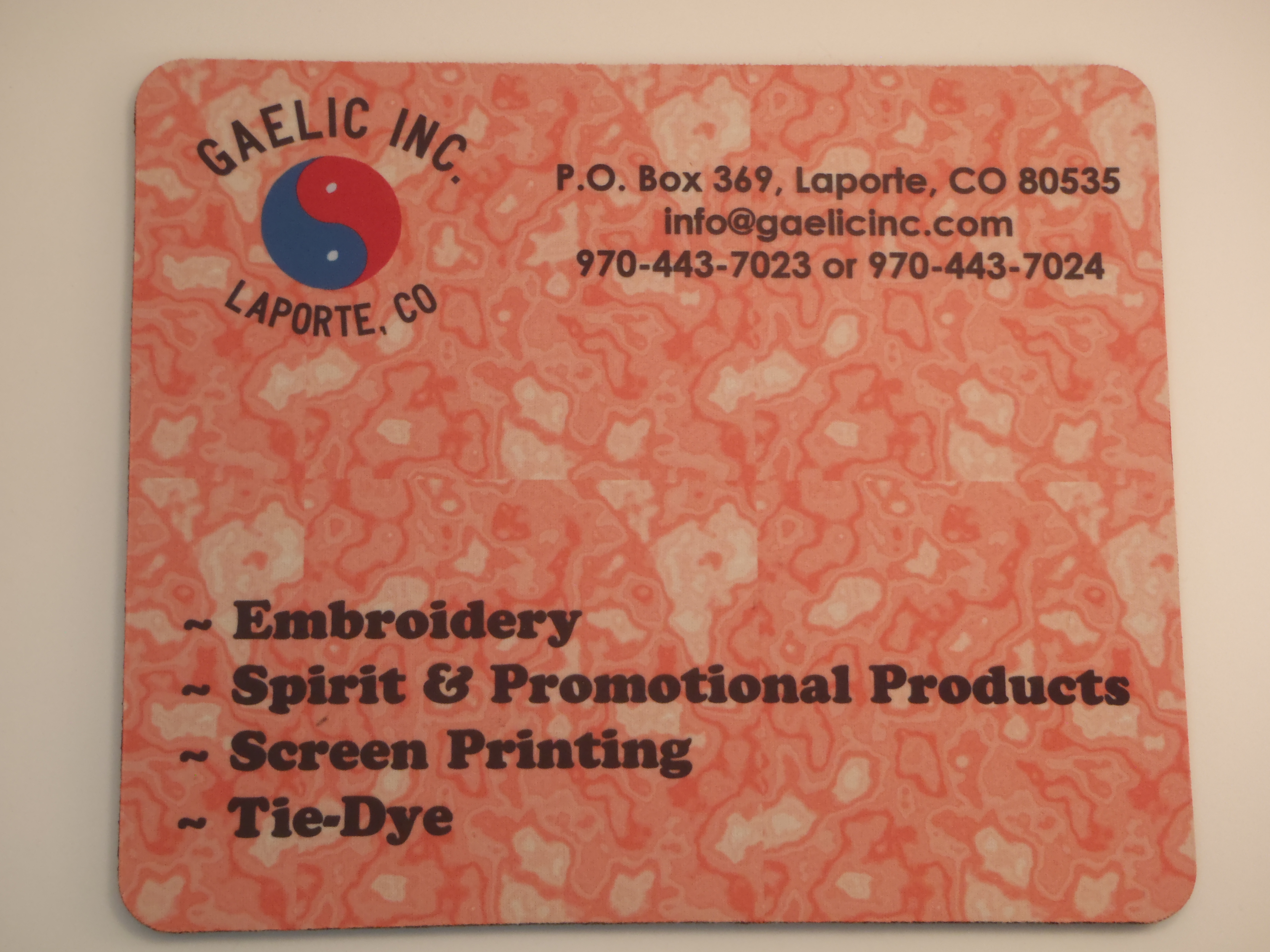 Promotional Mouse Pad made with sublimation printing