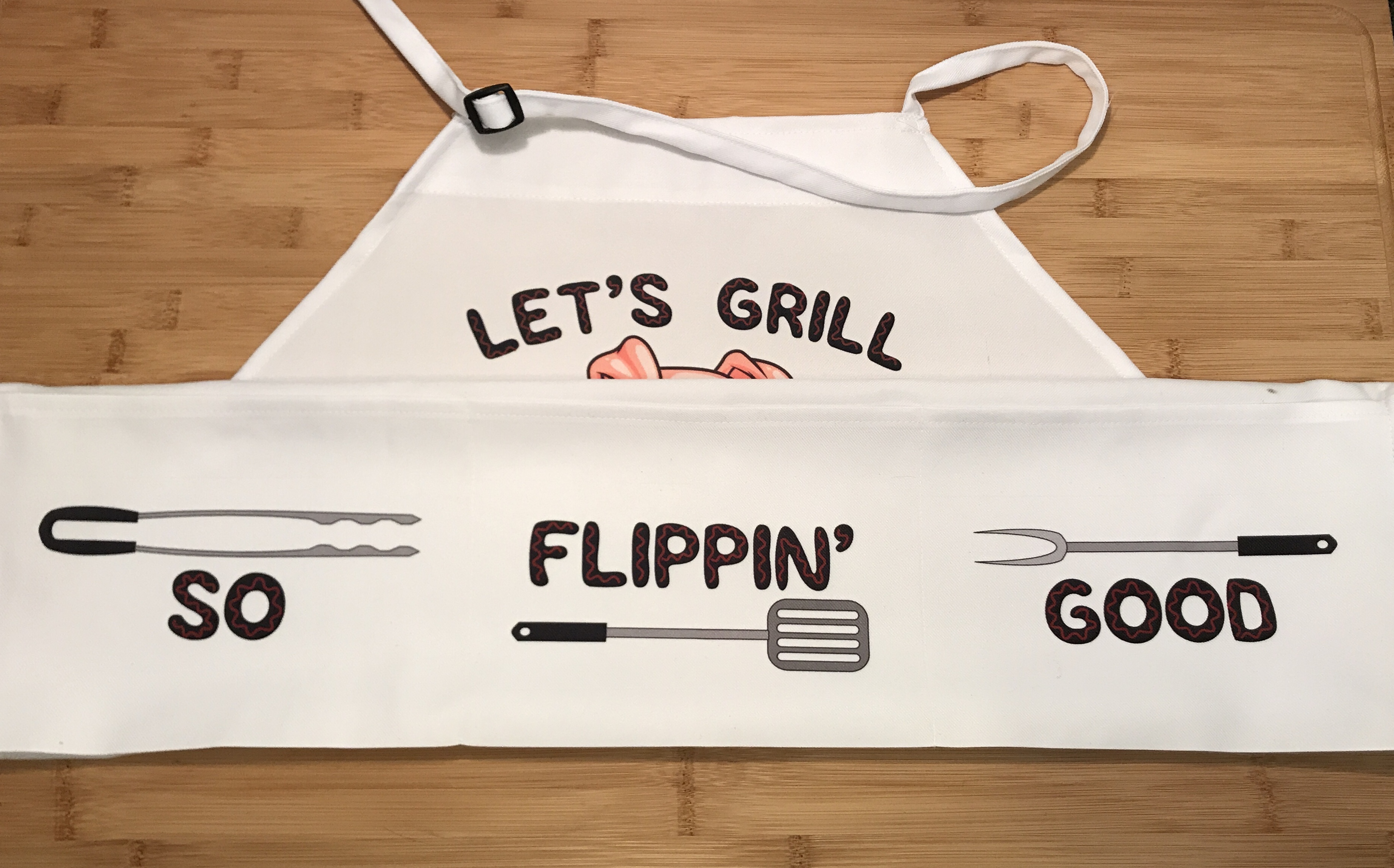 BBQ Apron made with sublimation printing
