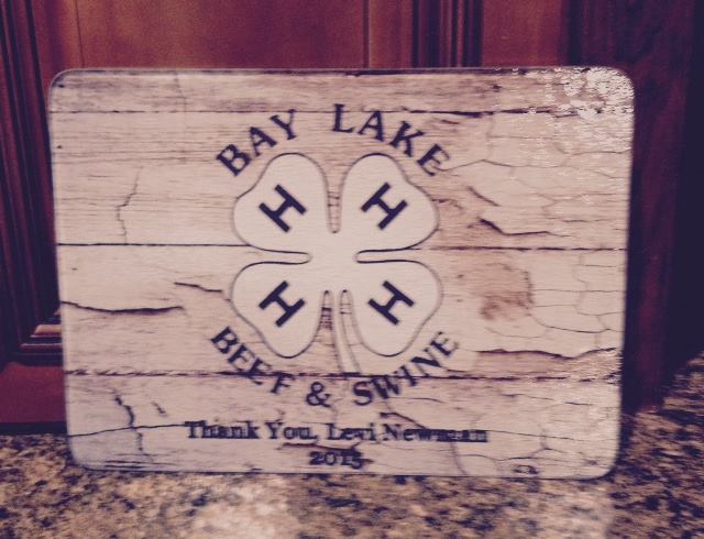4H Cutting Board made with sublimation printing