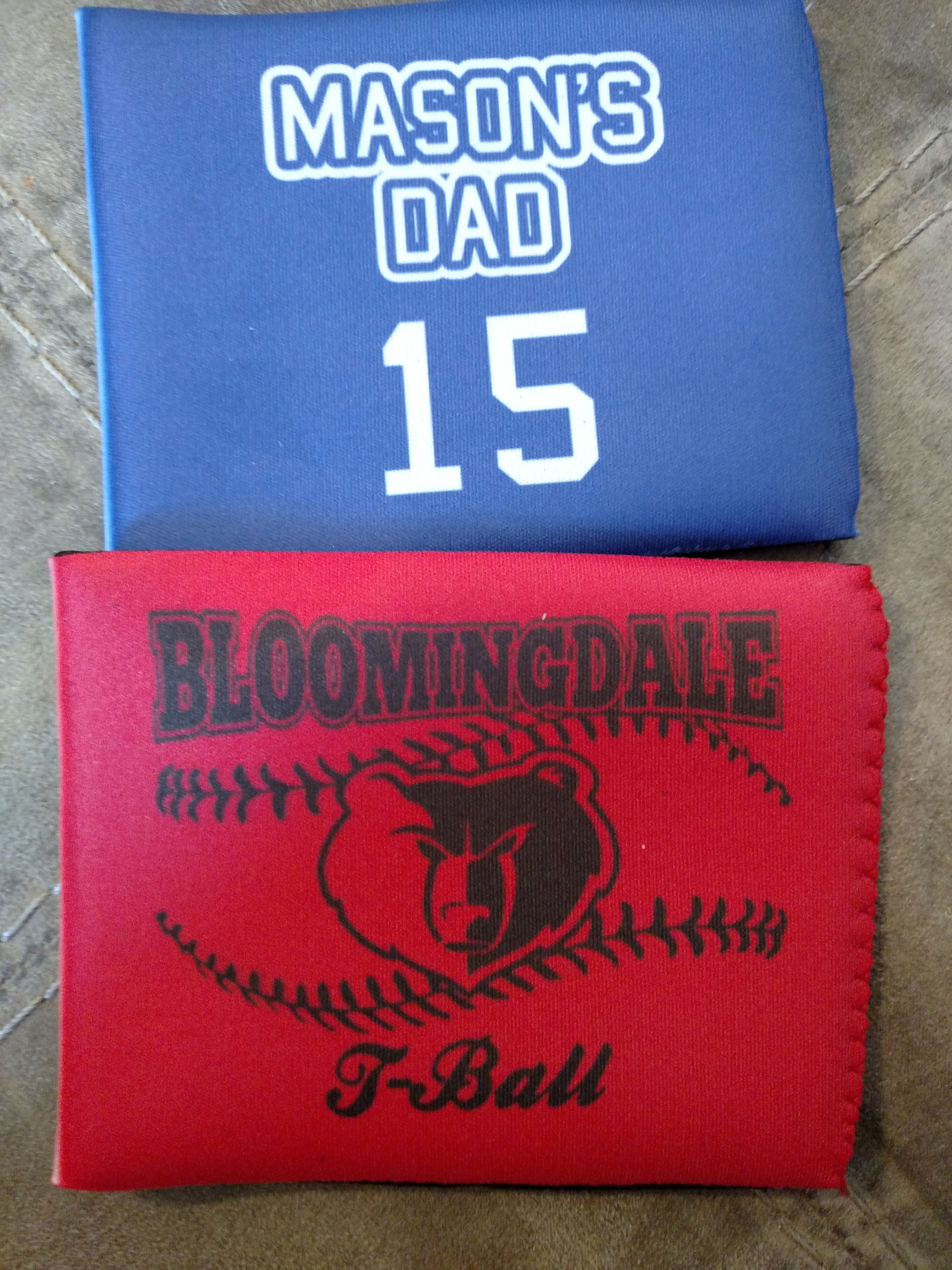 Tumbler koozies made with sublimation printing