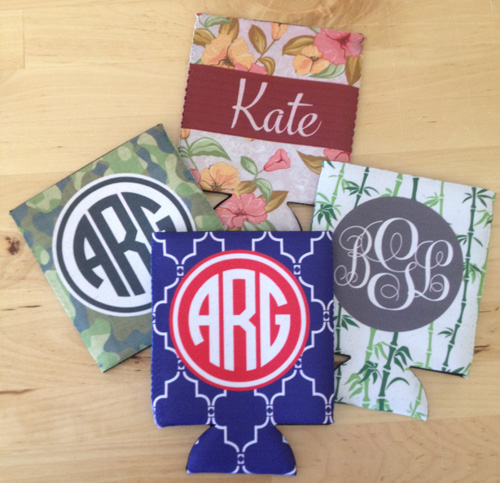Custom koozies made with sublimation printing