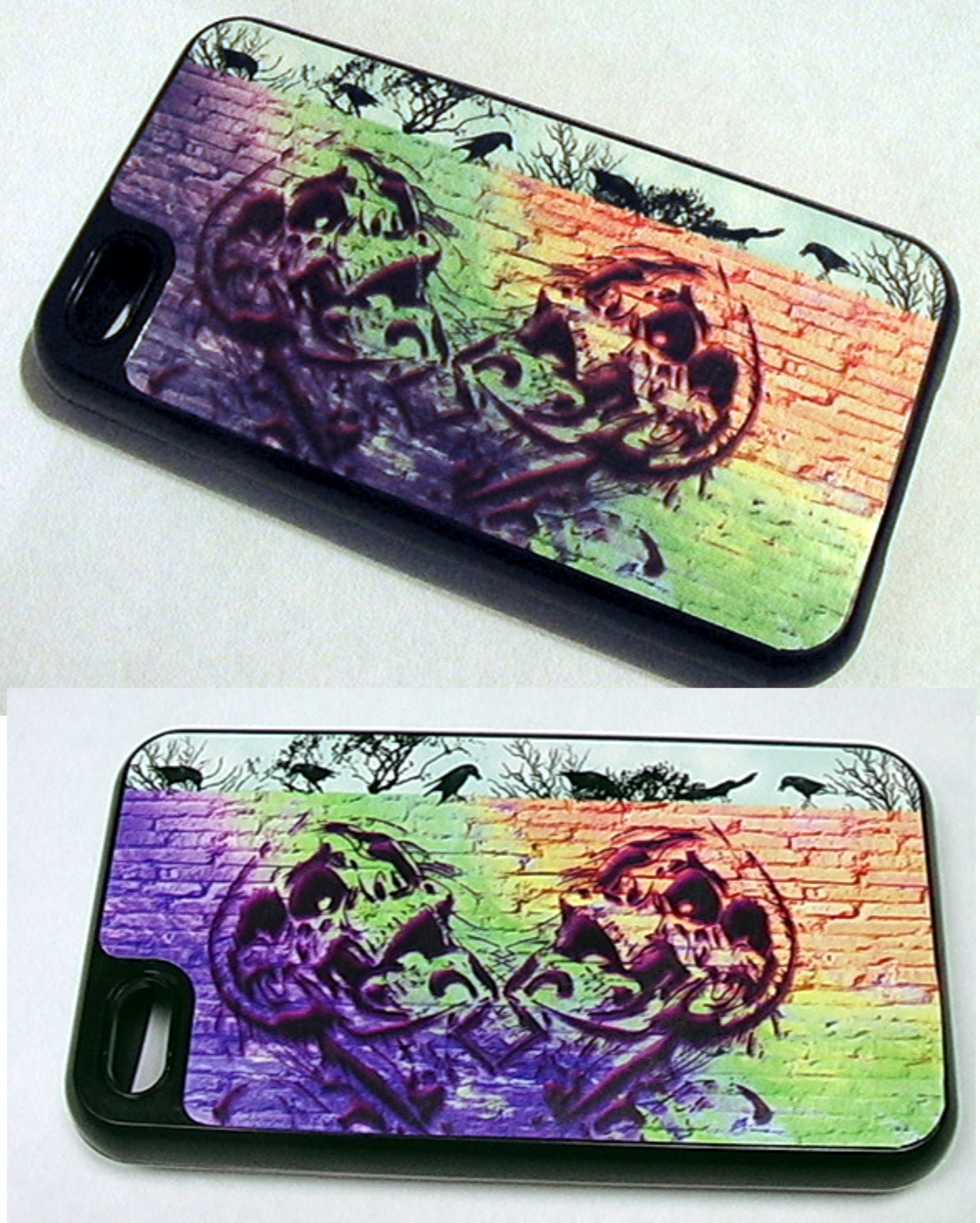 Skull grafiti w/crows 4/4s cover made with sublimation printing
