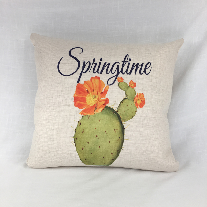 Cactus in the springtime made with sublimation printing
