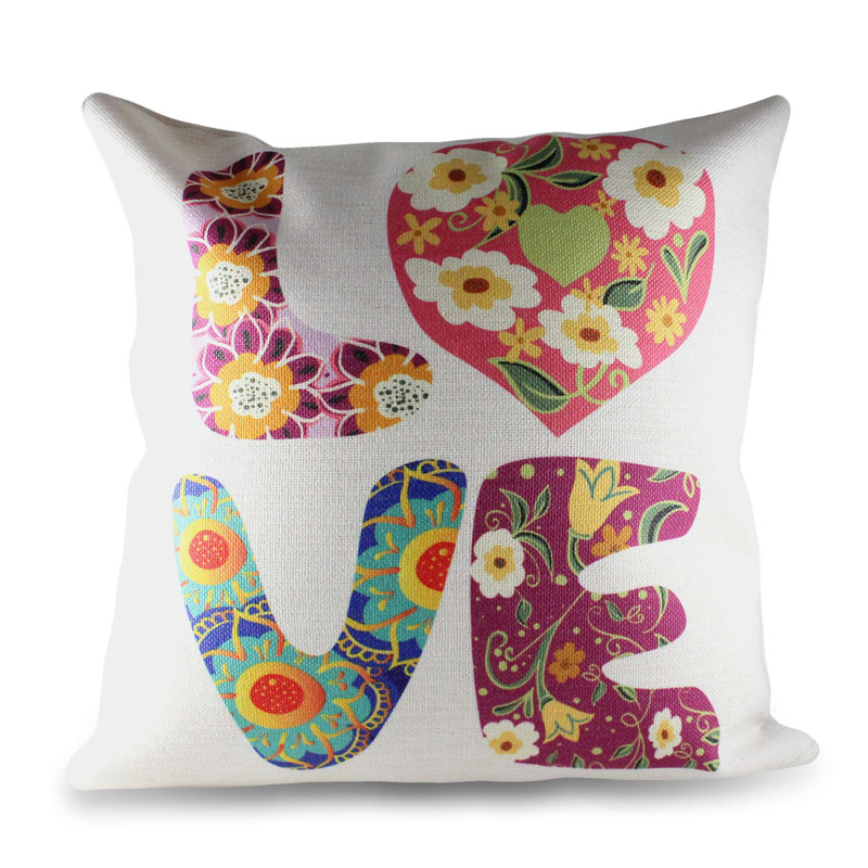 Love Pillow made with sublimation printing