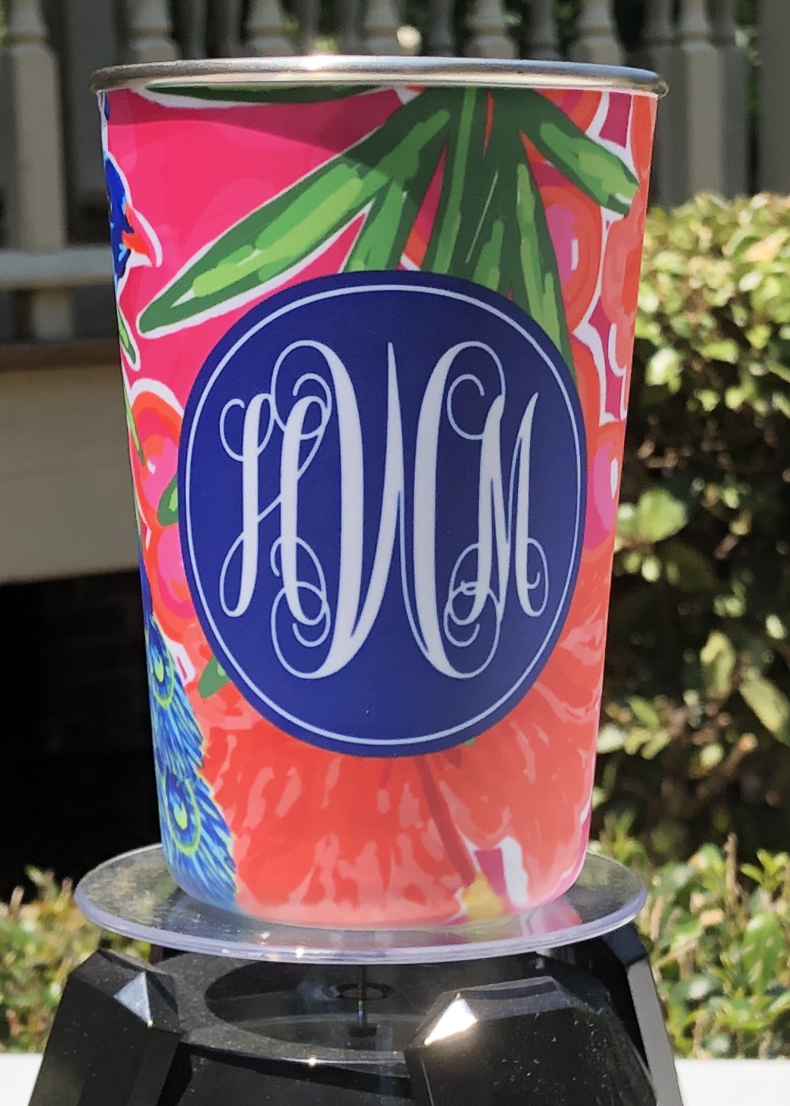 Tropical Tumbler made with sublimation printing