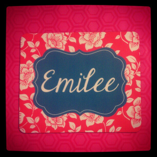 Mousepad with Name made with sublimation printing