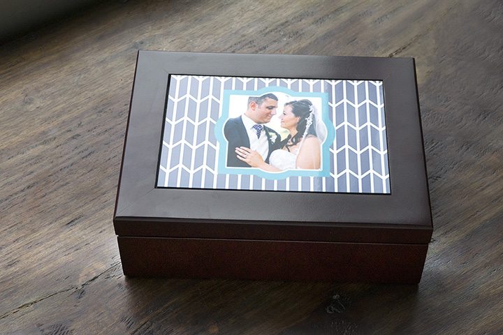 Wedding  Jewelry Box made with sublimation printing