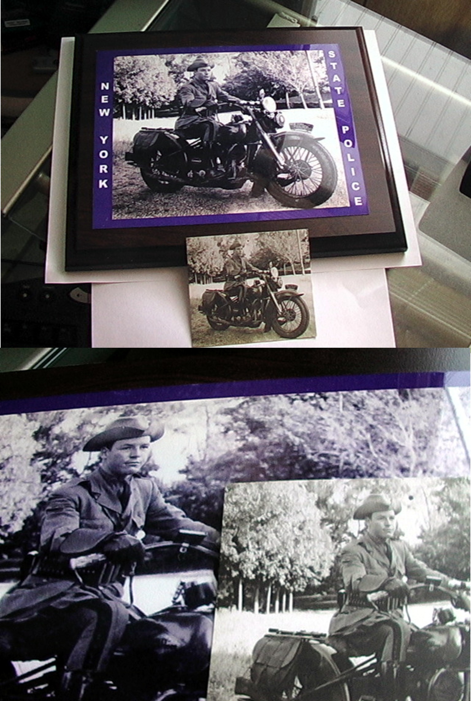 Restored photo - Plaque made with sublimation printing
