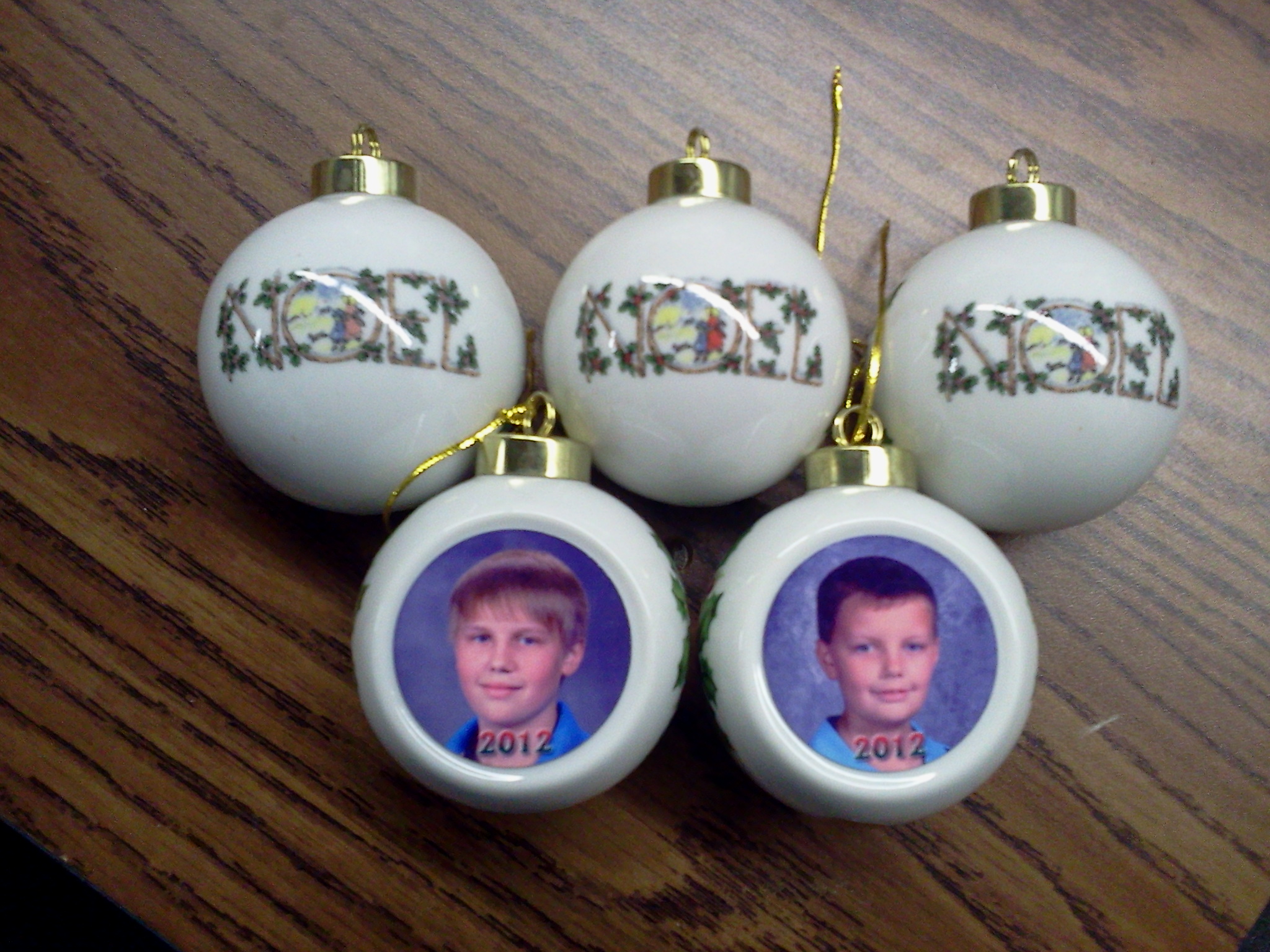 2012 Ornaments made with sublimation printing