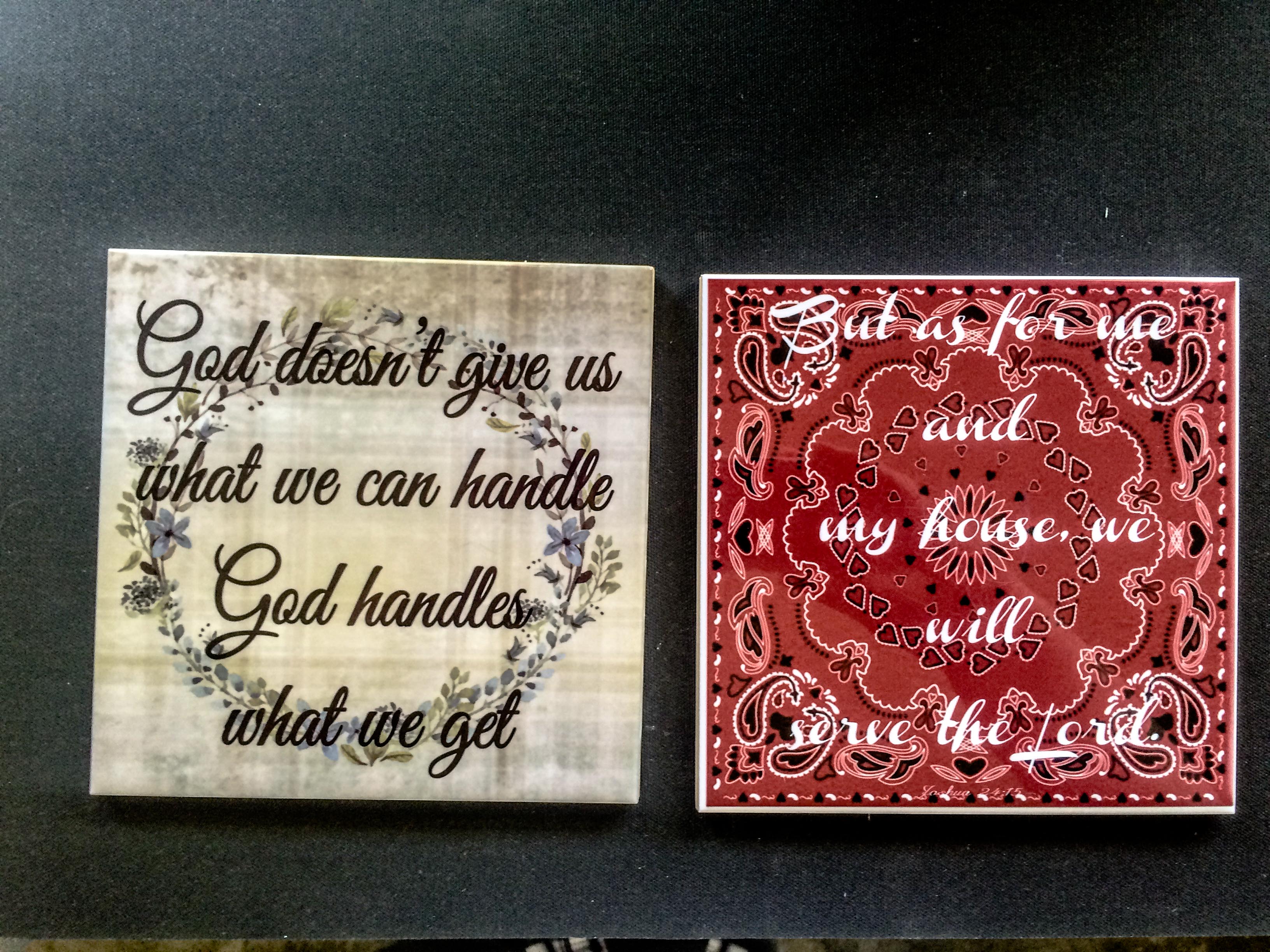 Trivets made with sublimation printing