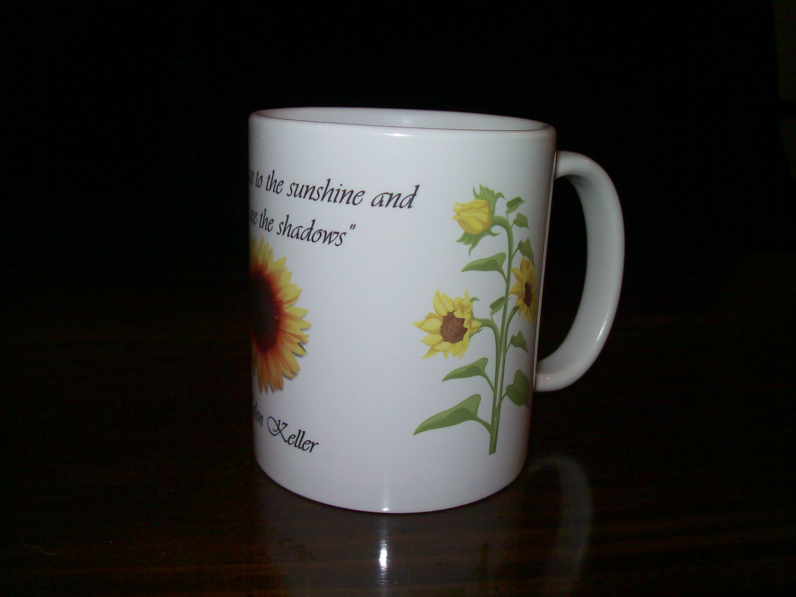 Sun Flower Coffee mug made with sublimation printing