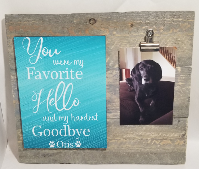 Pet memory wall hanging made with sublimation printing