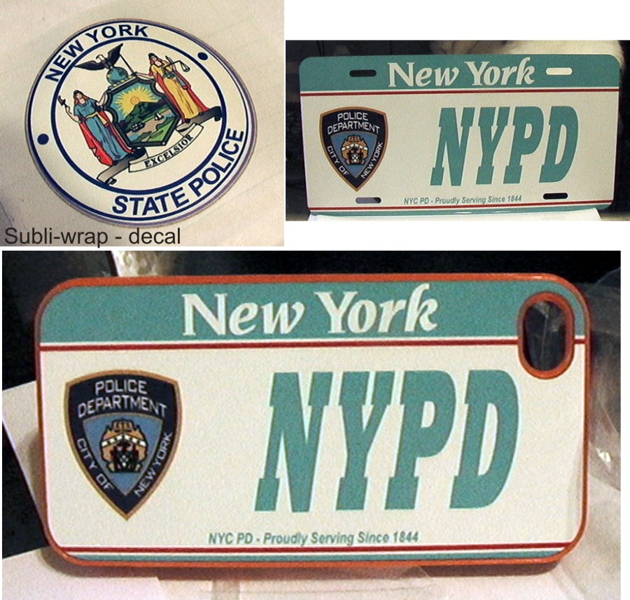 NYPD Phone cover made with sublimation printing