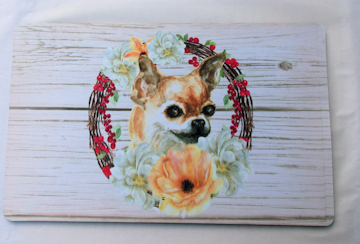 Chihuahua Pet mat/Placemat made with sublimation printing