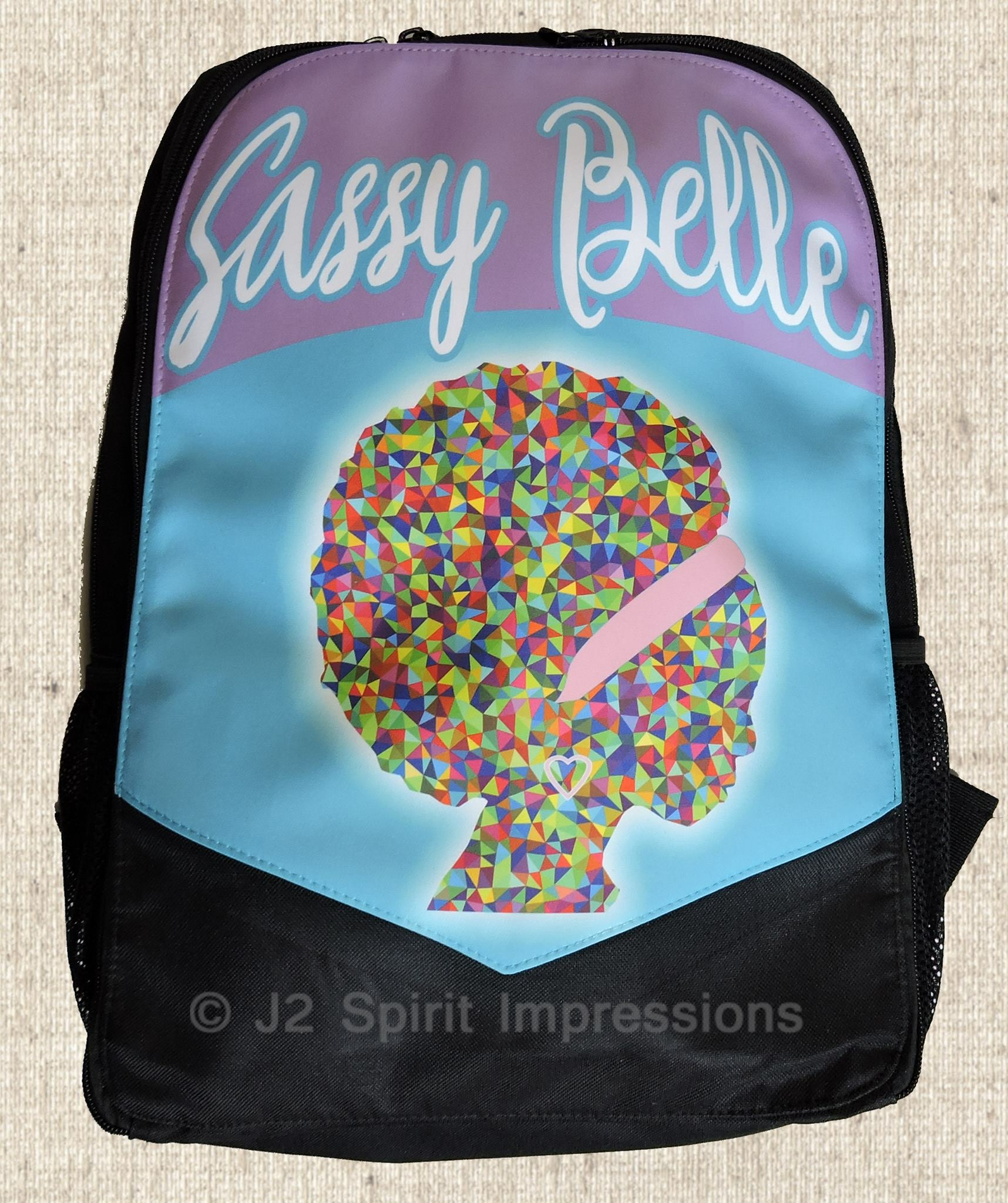 School Backpack made with sublimation printing